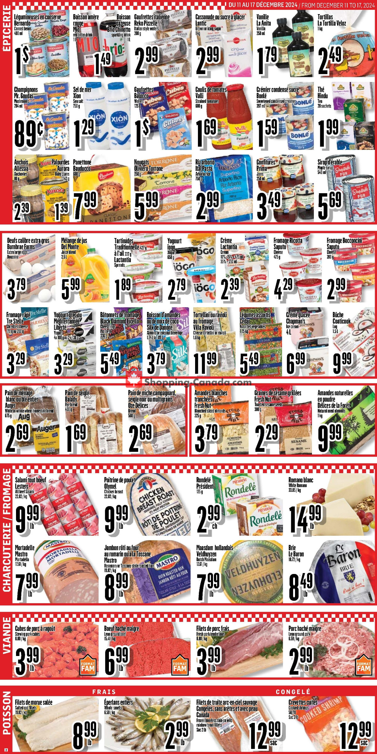 Bonanza Lalumière flyer from Wednesday December 11, 2024 to Tuesday December 17, 2024 - page 2