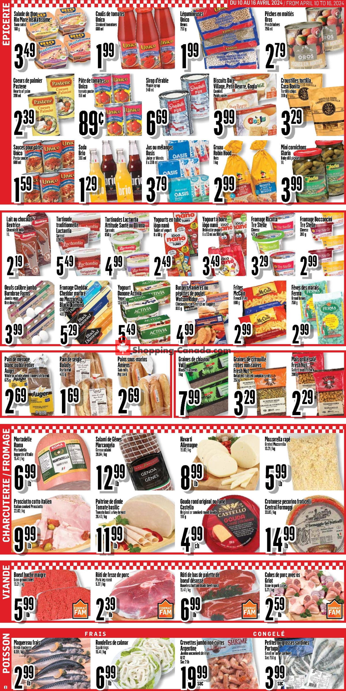 Bonanza Lalumière flyer from Wednesday April 10, 2024 to Tuesday April 16, 2024 - page 2