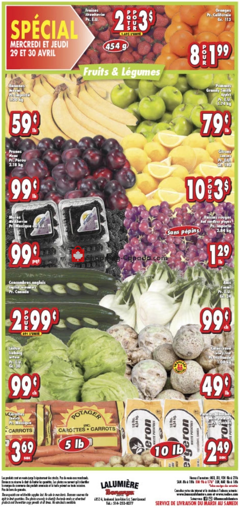 Bonanza Lalumière flyer from Wednesday April 29, 2020 to Tuesday May 5, 2020 - page 4