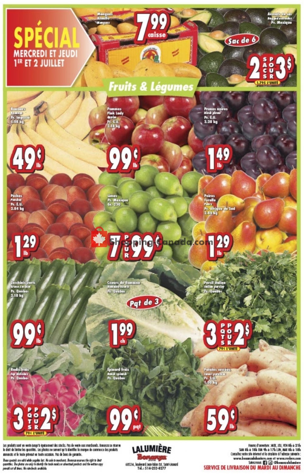 Bonanza Lalumière flyer from Wednesday July 1, 2020 to Tuesday July 7, 2020 - page 4