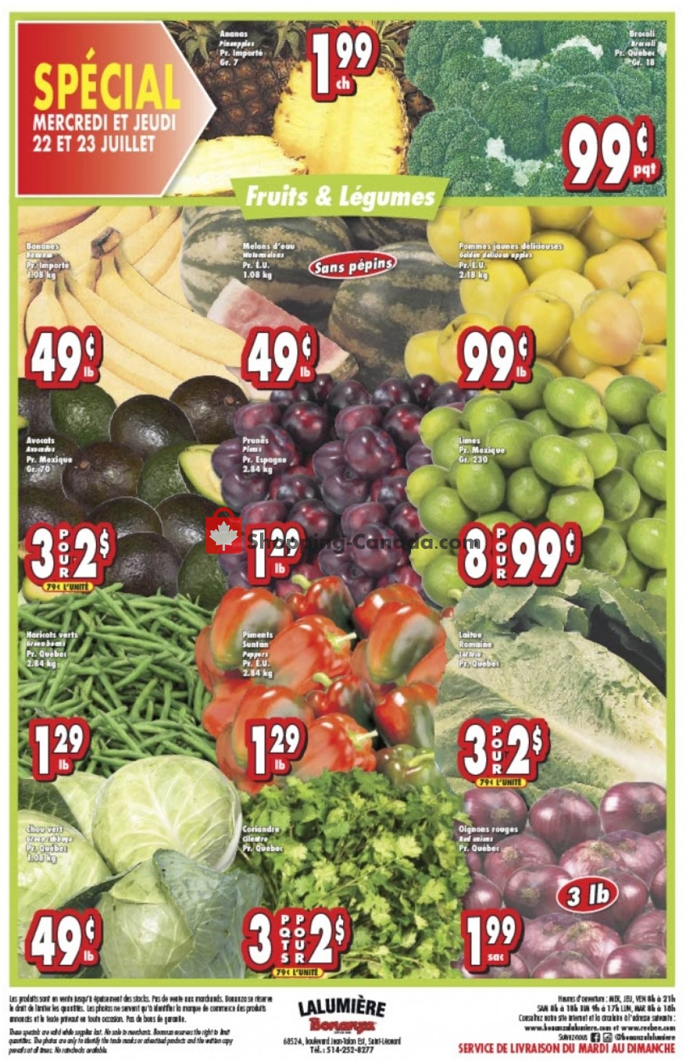 Bonanza Lalumière flyer from Wednesday July 22, 2020 to Tuesday July 28, 2020 - page 4