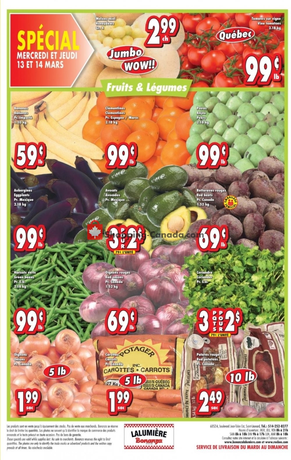 Bonanza Lalumière flyer from Wednesday March 13, 2019 to Tuesday March 19, 2019 - page 4