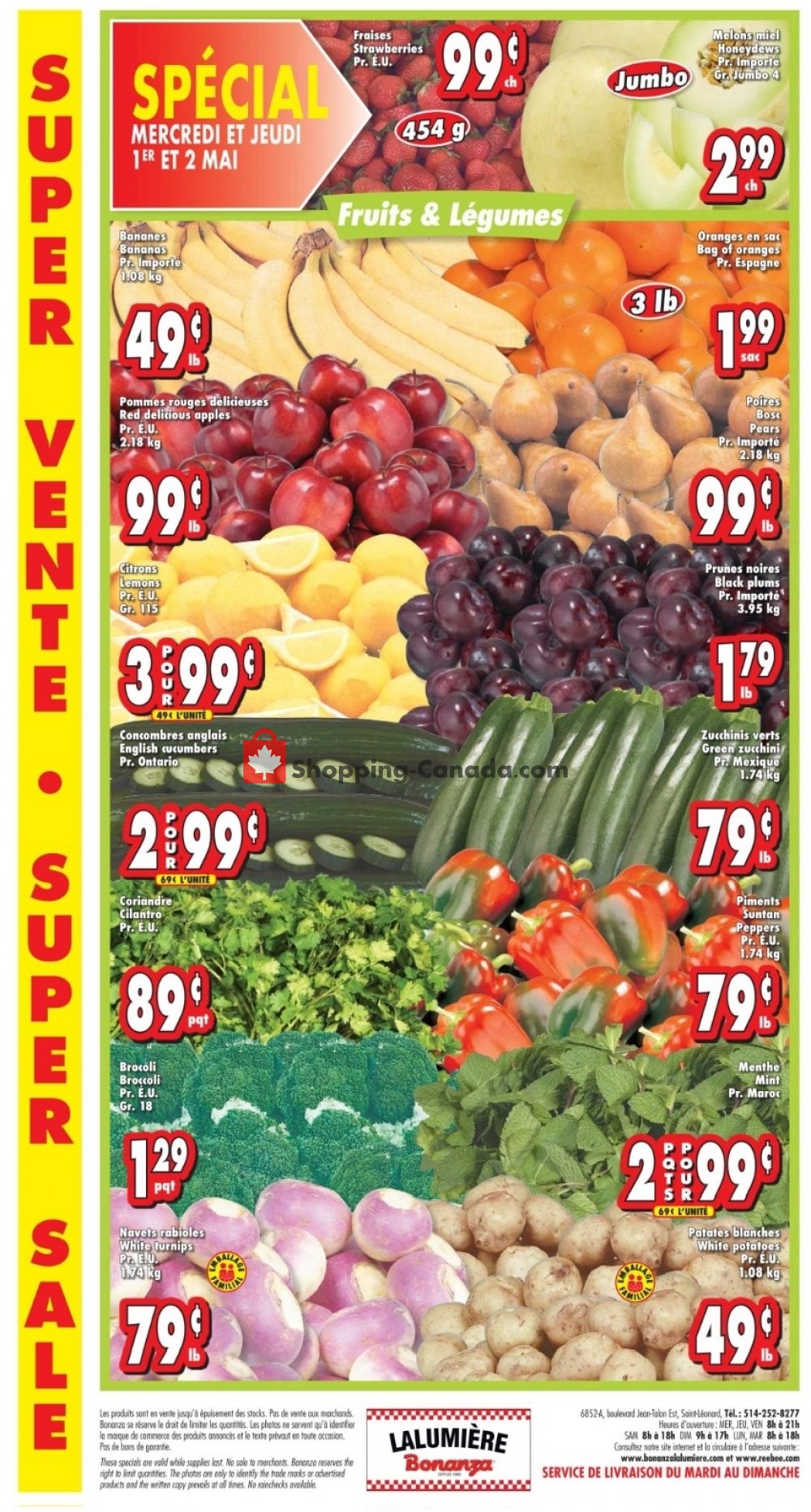Bonanza Lalumière flyer from Wednesday May 1, 2019 to Tuesday May 7, 2019 - page 5