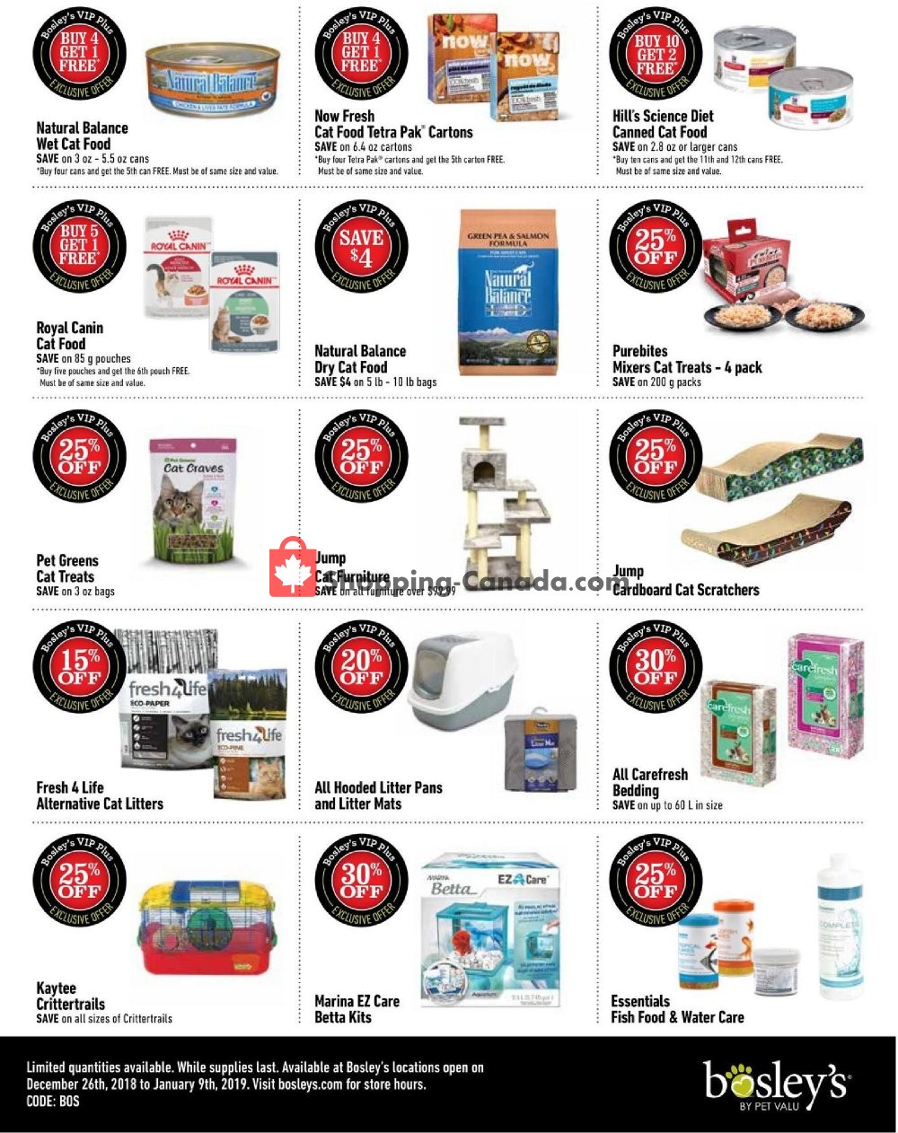 Bosley’s flyer from Wednesday December 26, 2018 to Wednesday January 9, 2019 - page 2