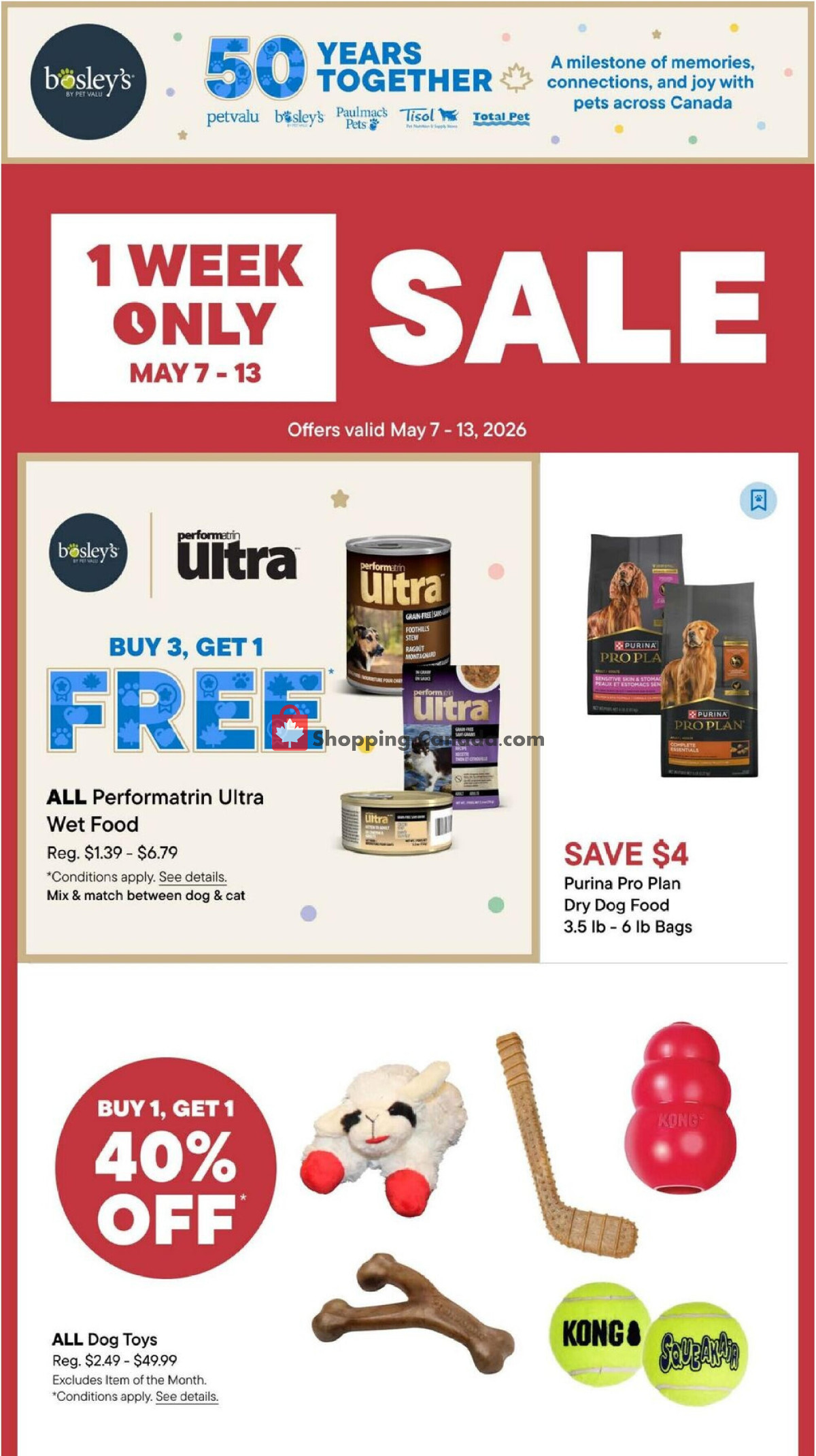 Bosley’s flyer from Thursday May 7, 2026 to Wednesday May 13, 2026 - page 1