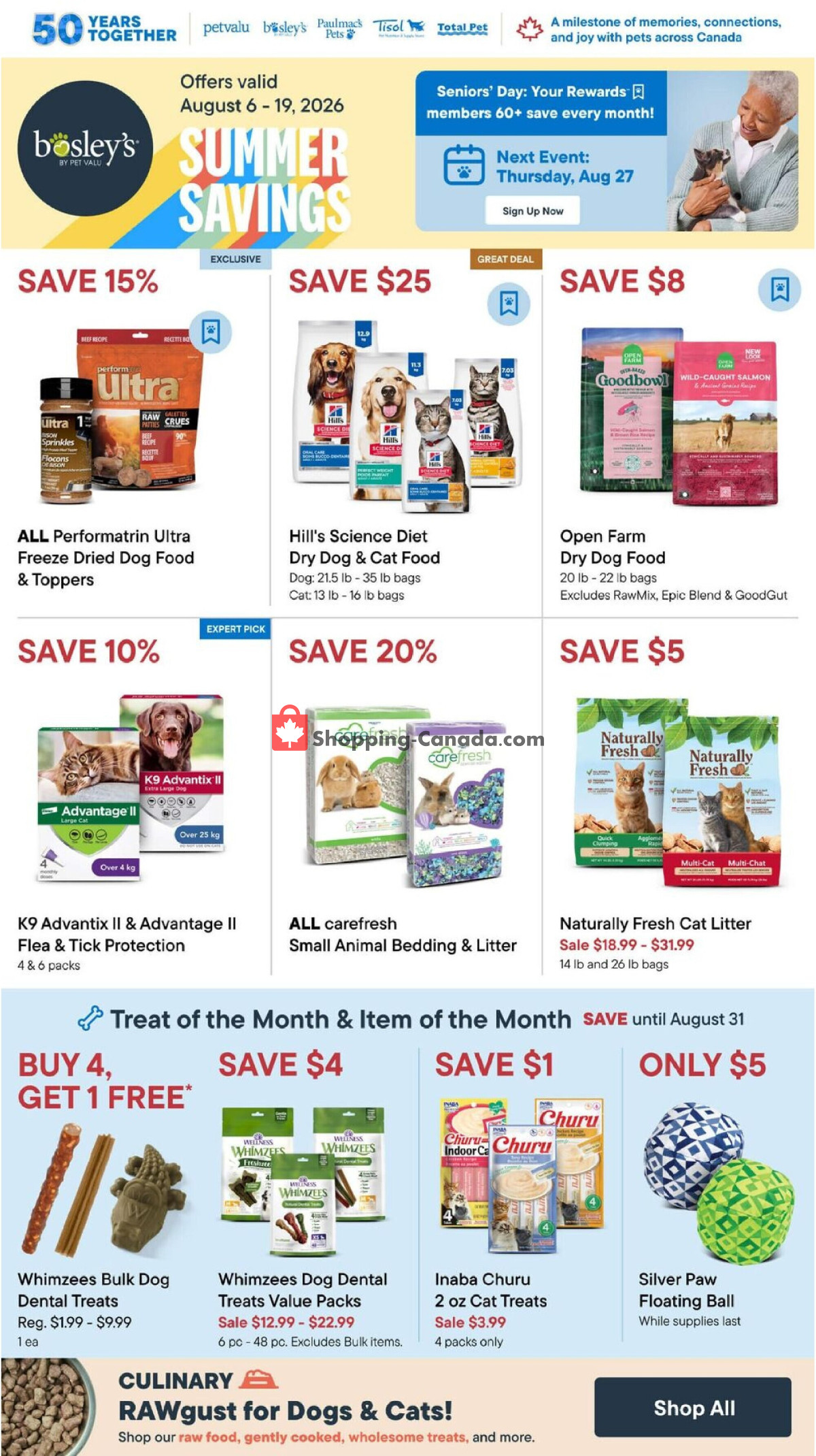 Bosley’s flyer from Thursday August 6, 2026 to Wednesday August 19, 2026 - page 1
