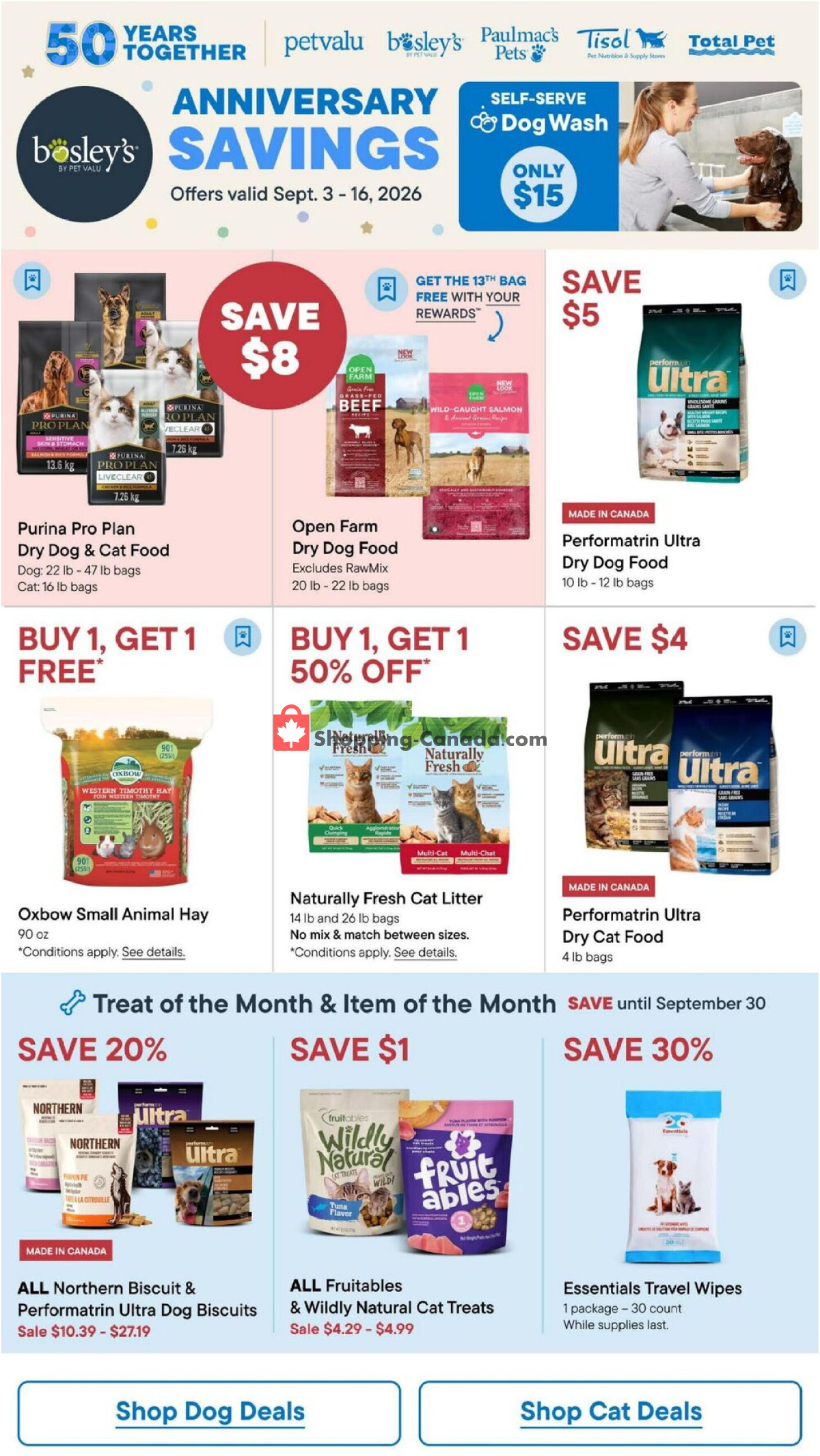 Bosley’s flyer from Thursday September 3, 2026 to Wednesday September 16, 2026 - page 1