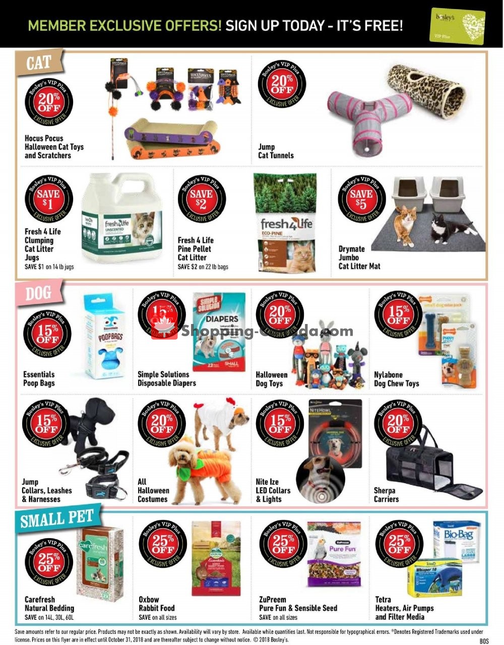 Bosley’s flyer from Monday October 8, 2018 to Wednesday October 31, 2018 - page 3