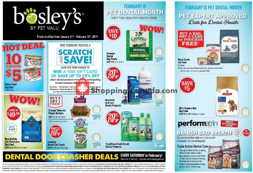 Bosley’s flyer from Thursday January 31, 2019 to Sunday February 10, 2019 - page 1