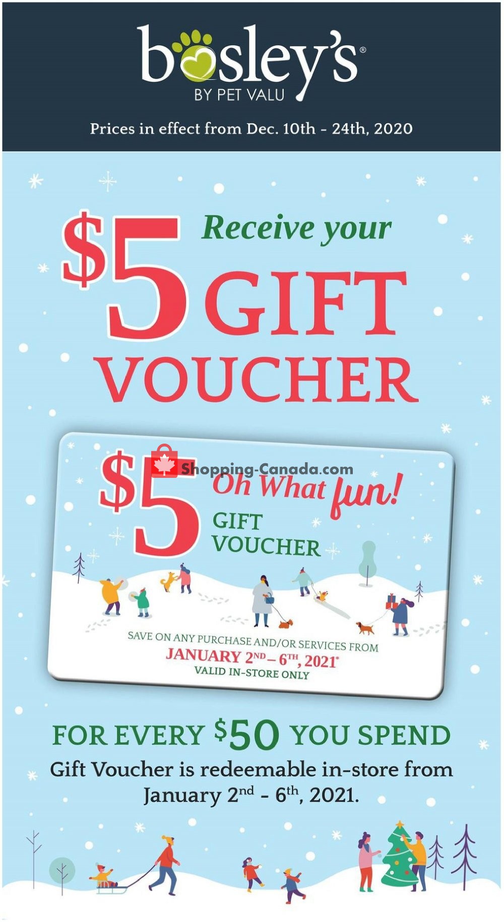 Bosley’s flyer from Thursday December 10, 2020 to Thursday December 24, 2020 - page 1