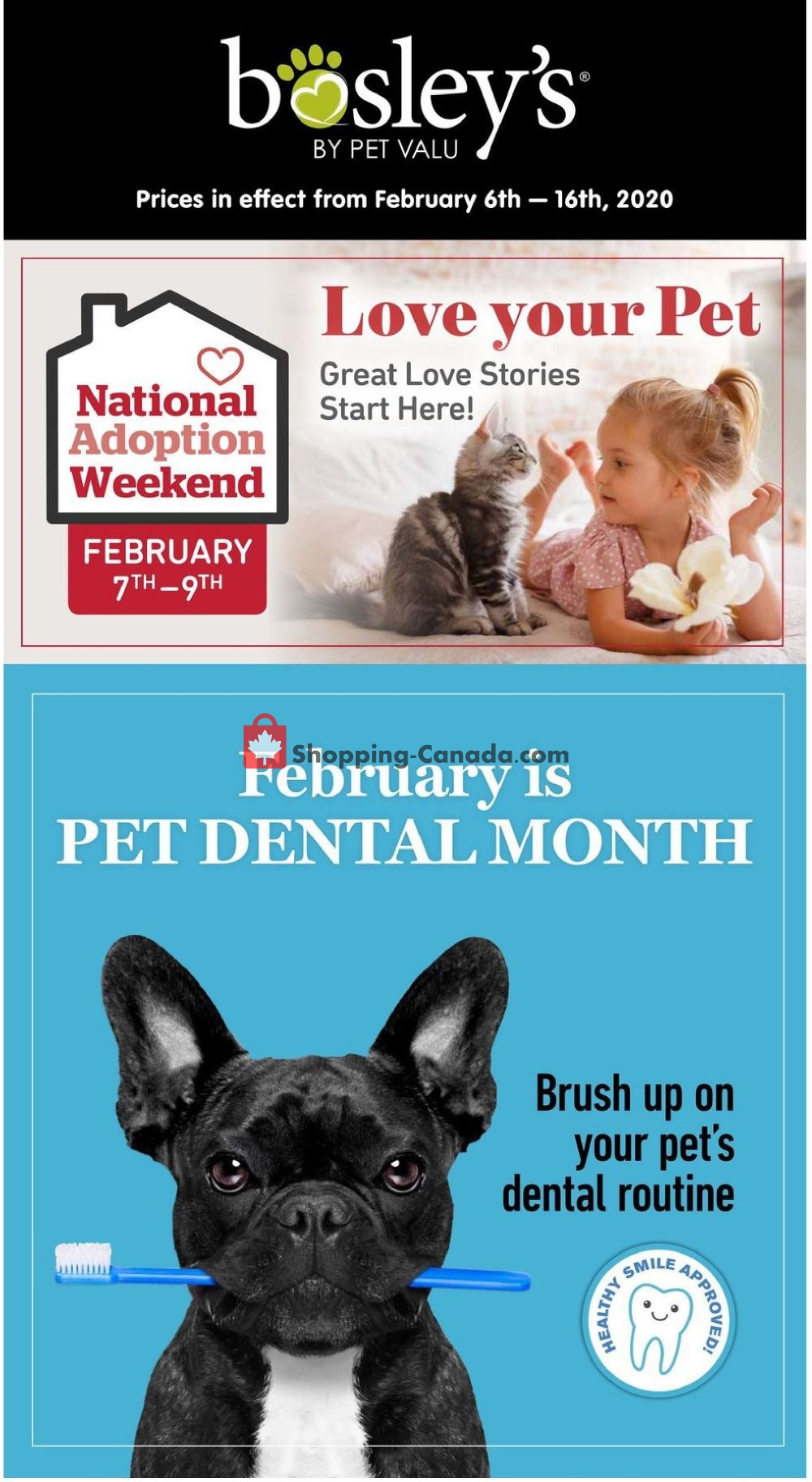Bosley’s flyer from Thursday February 6, 2020 to Sunday February 16, 2020 - page 1