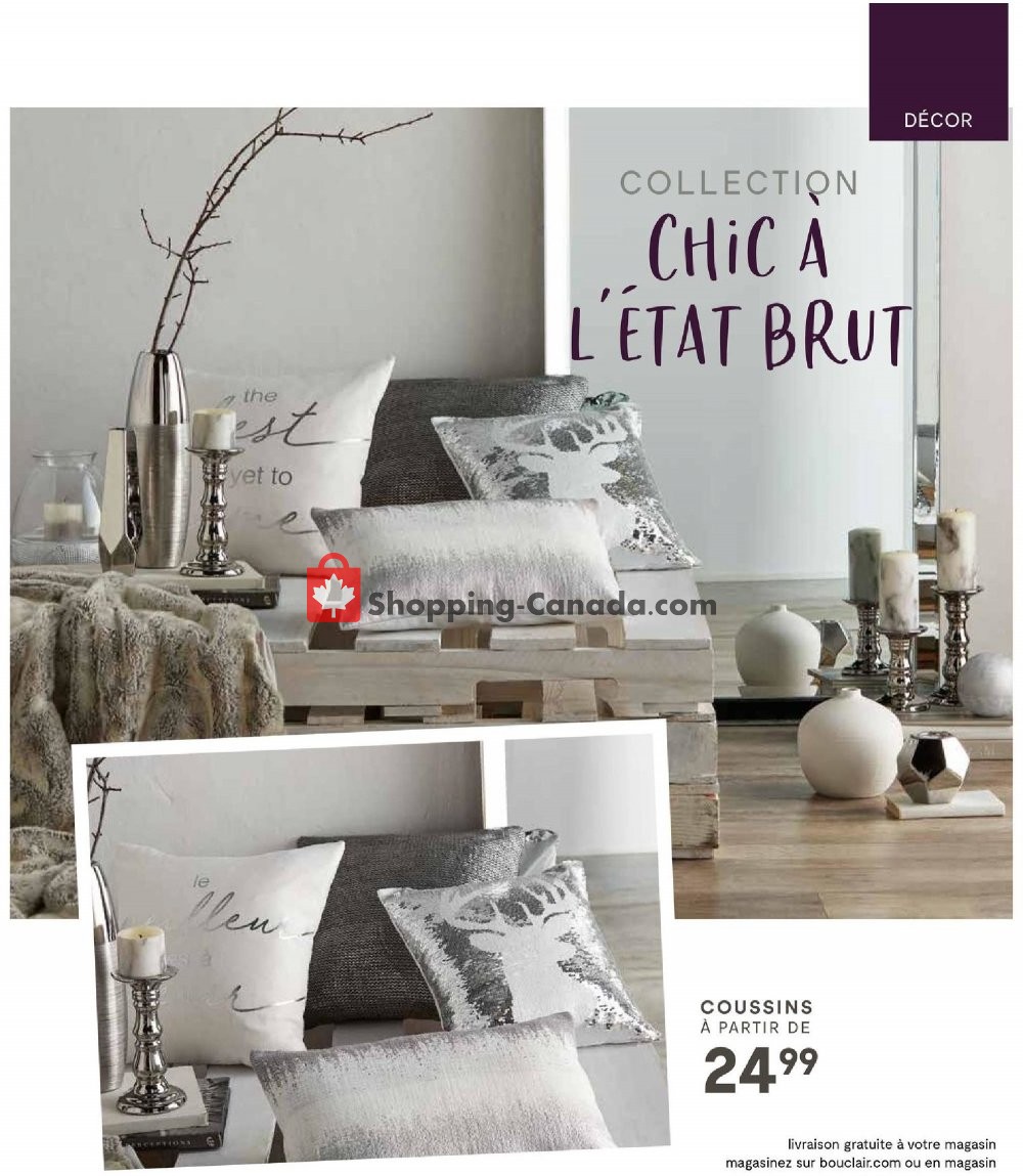 Bouclair flyer from Wednesday October 31, 2018 to Tuesday November 6, 2018 - page 5