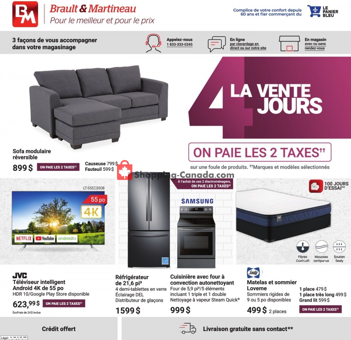 Brault & Martineau flyer from Thursday April 1, 2021 to Monday April 5, 2021 - page 1