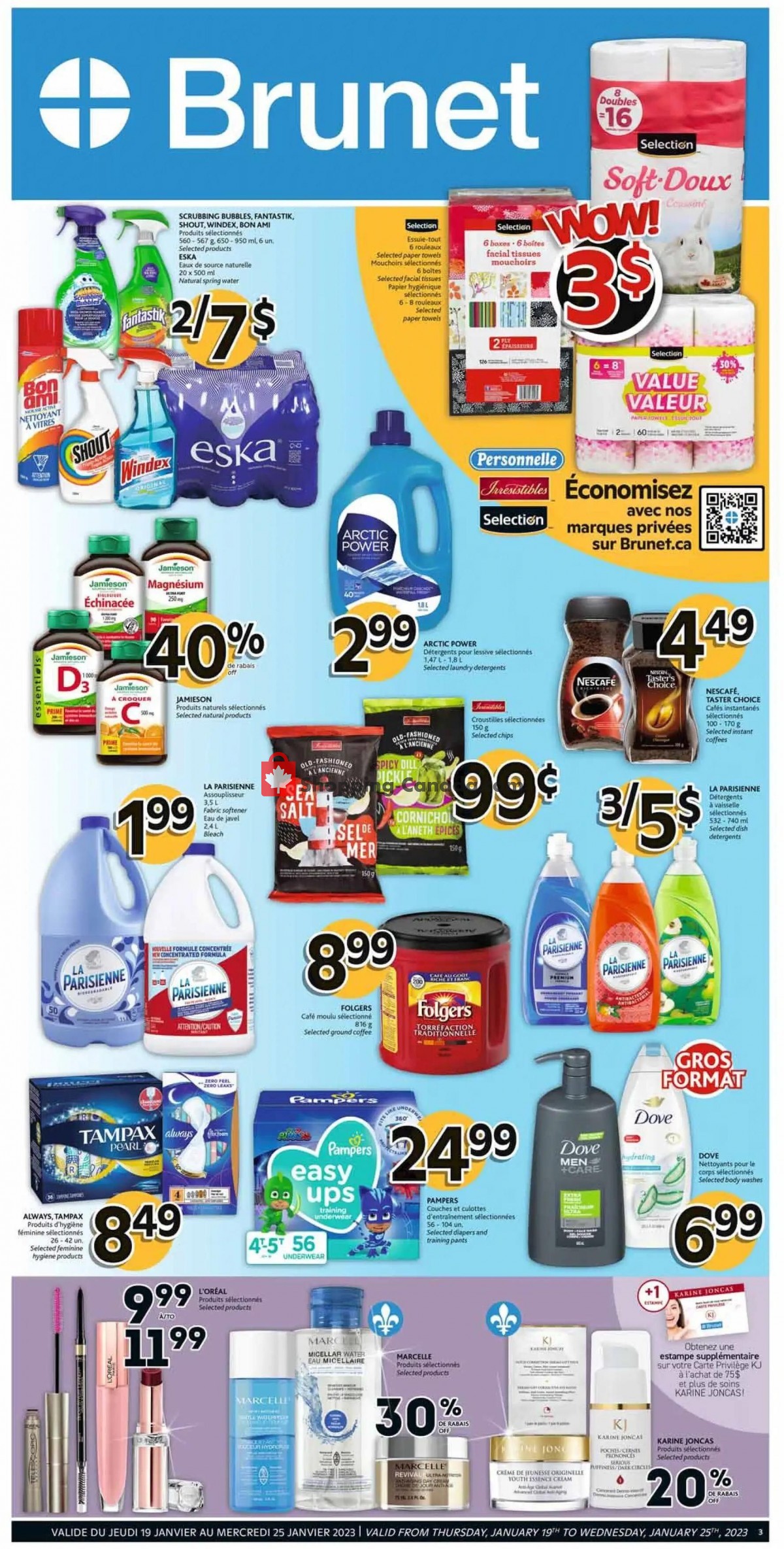 Brunet flyer from Thursday January 19, 2023 to Wednesday January 25, 2023 - page 1