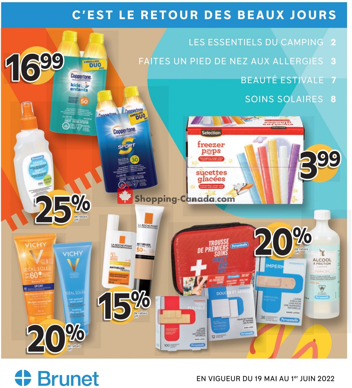 Canada, flyer (C'est Le Retour Des Beaux Jours) May 19 June