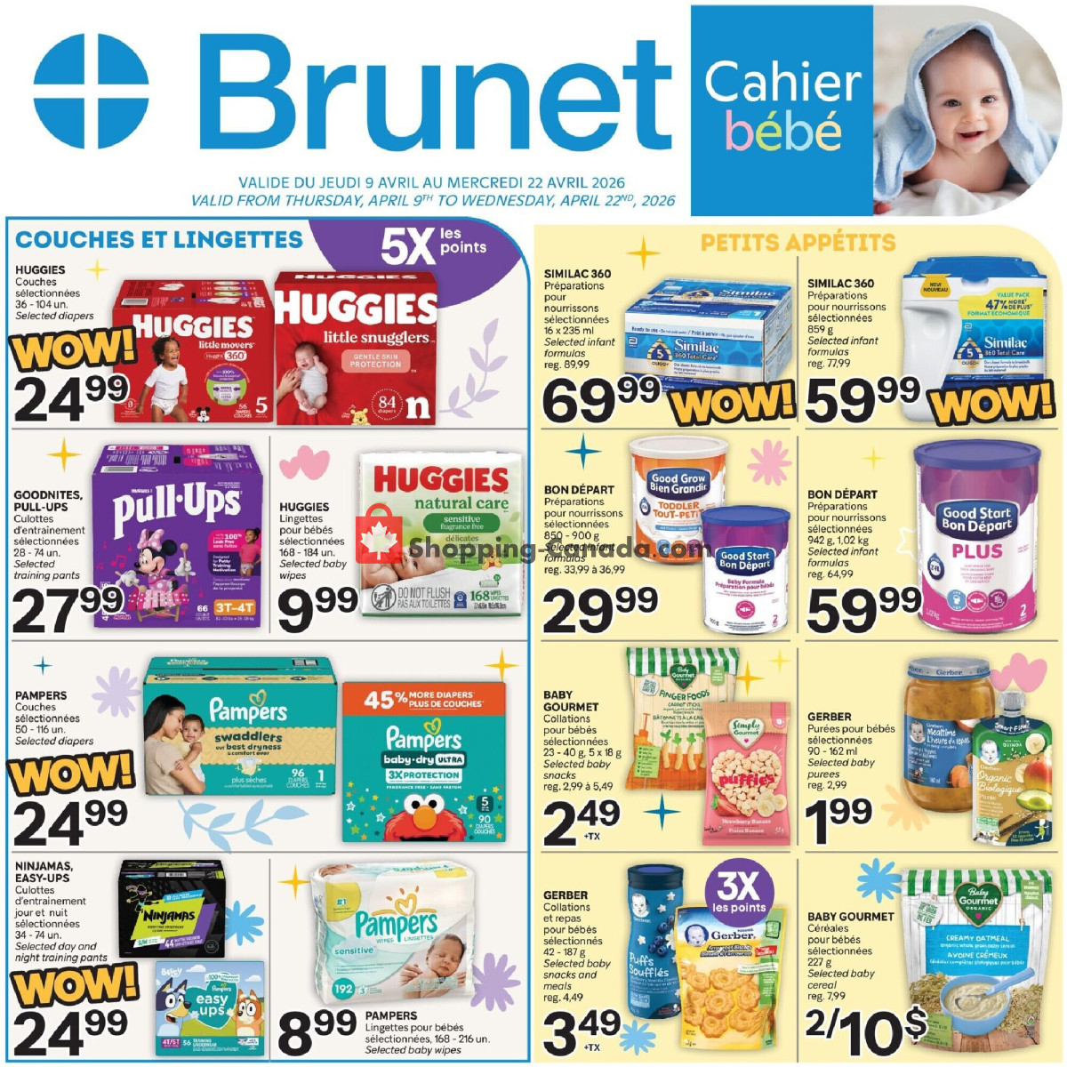 Brunet flyer from Thursday April 9, 2026 to Wednesday April 22, 2026 - page 1