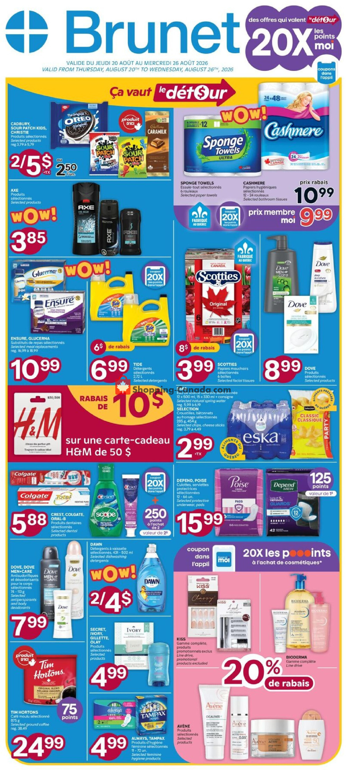 Brunet flyer from Thursday August 20, 2026 to Wednesday August 26, 2026 - page 1