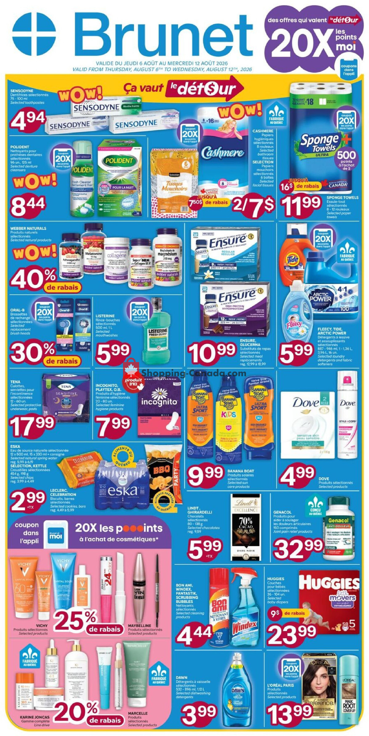 First page of Brunet flyer - preview - from Thursday August 6, 2026 to Wednesday August 12, 2026