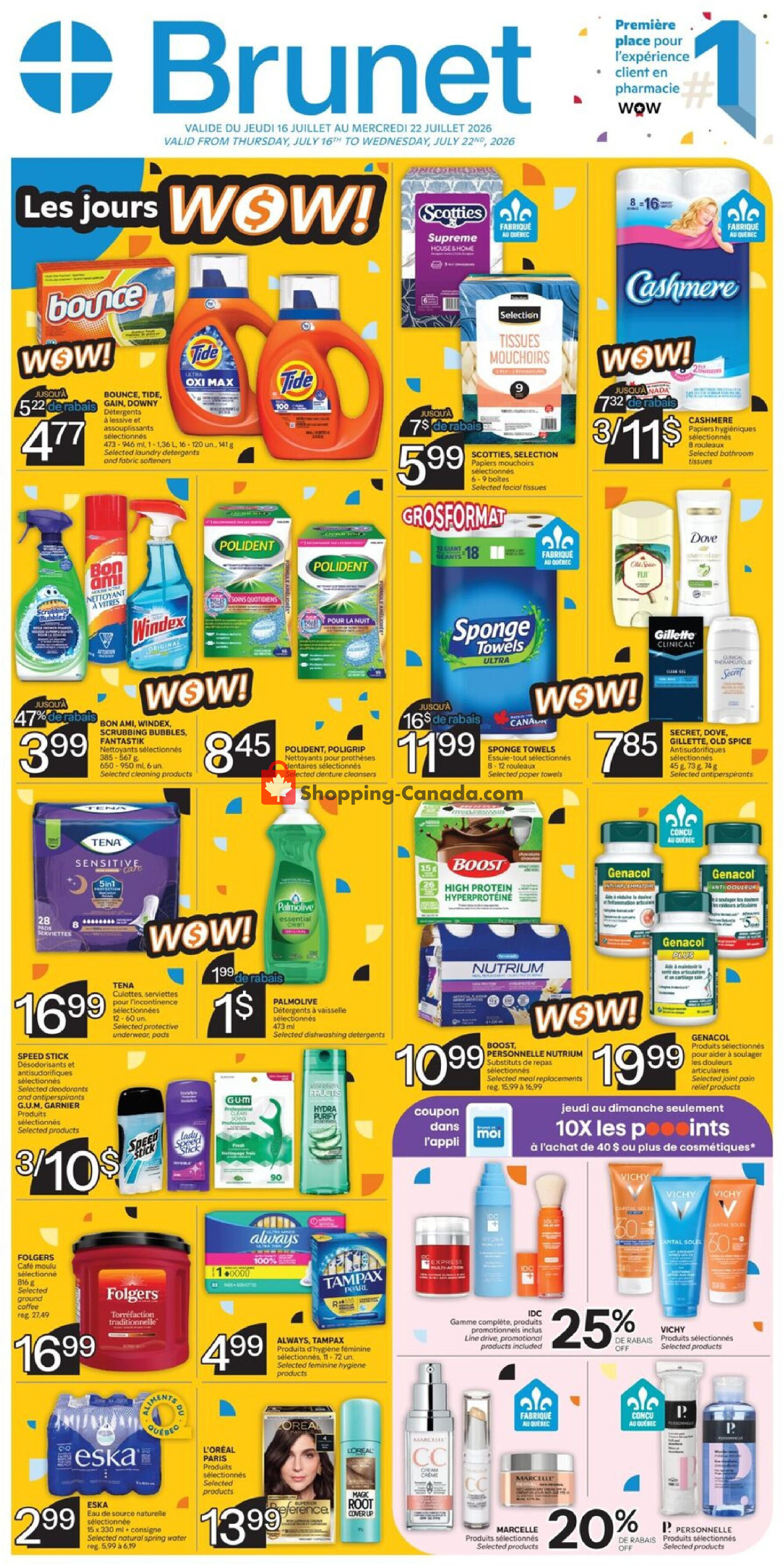 Brunet flyer from Thursday July 16, 2026 to Wednesday July 22, 2026 - page 1