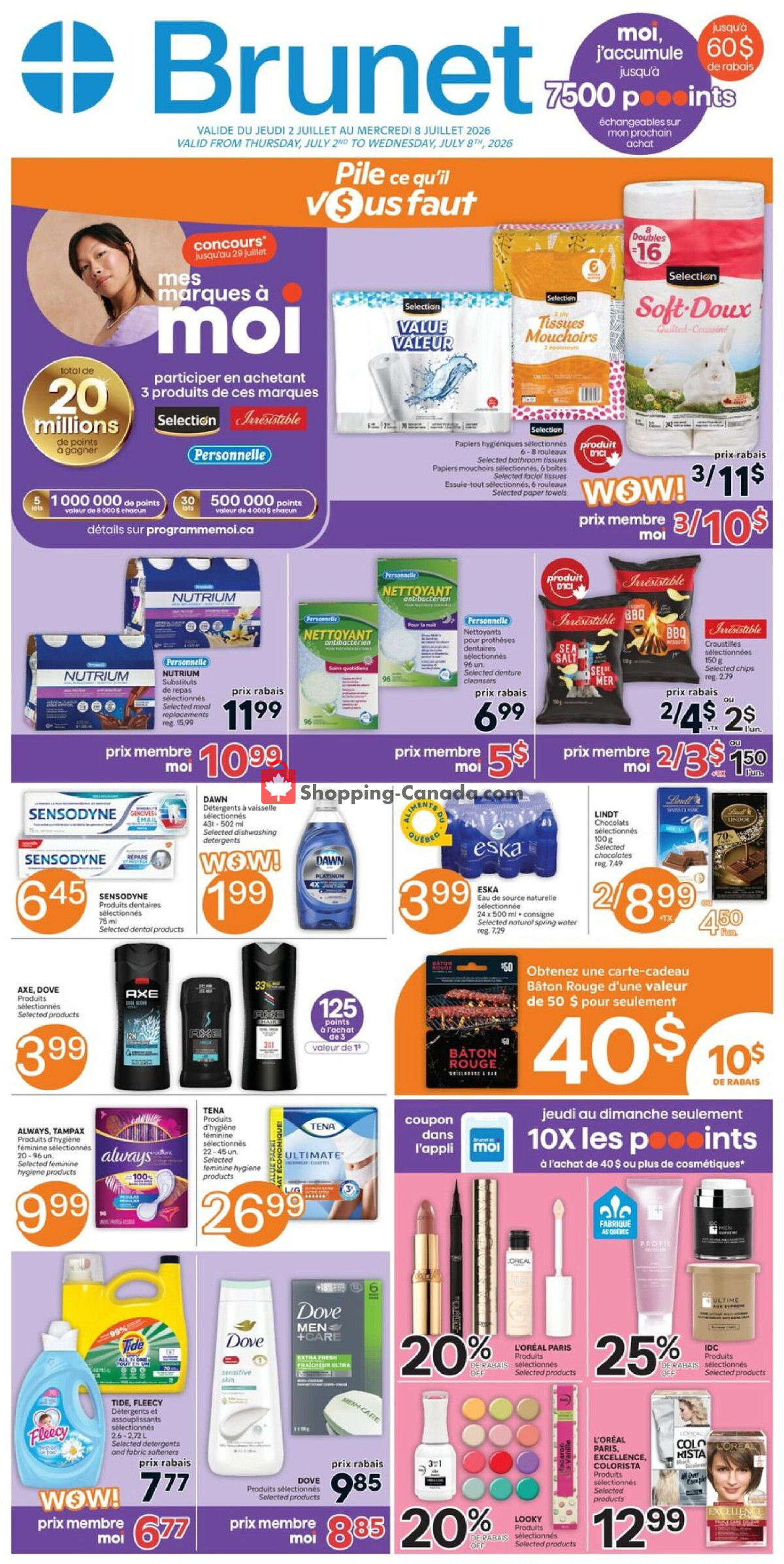 Brunet flyer from Thursday July 2, 2026 to Wednesday July 8, 2026 - page 1