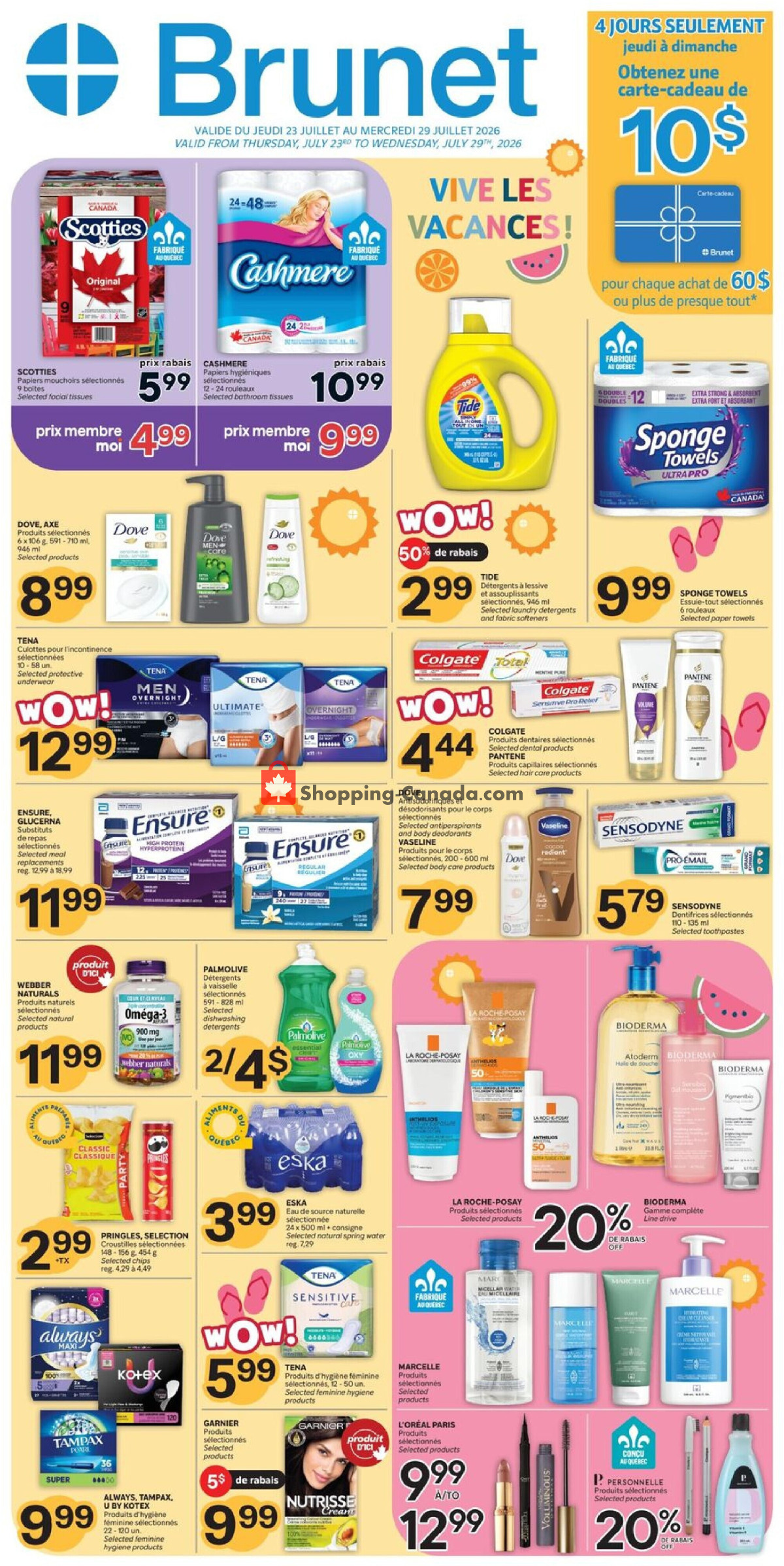Brunet flyer from Thursday July 23, 2026 to Wednesday July 29, 2026 - page 1