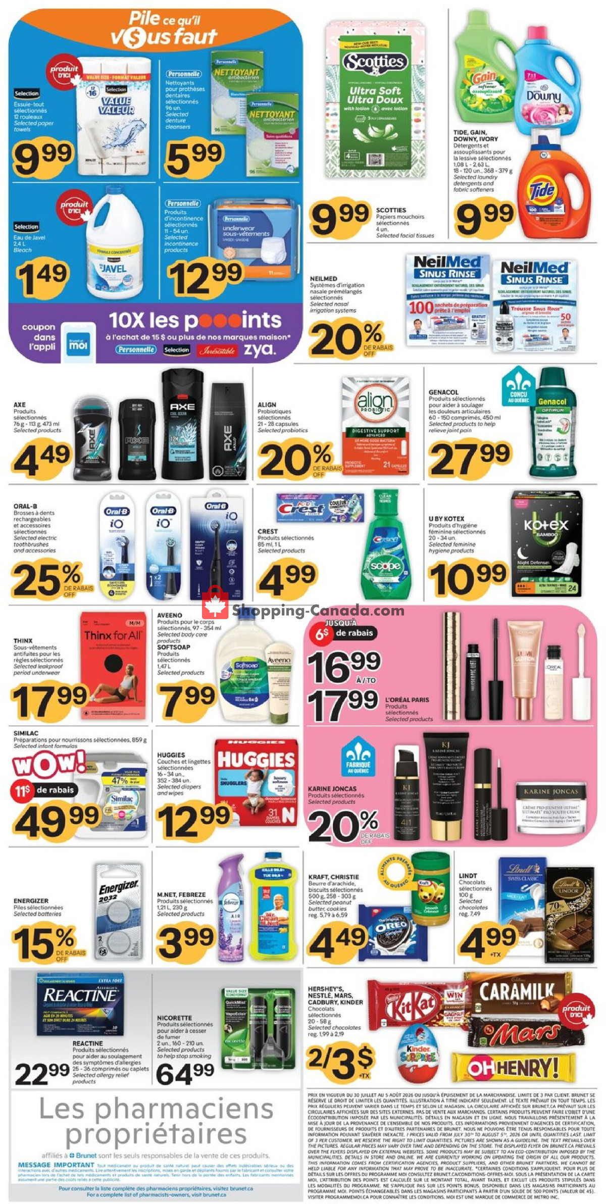 Brunet flyer from Thursday July 30, 2026 to Wednesday August 5, 2026 - page 8