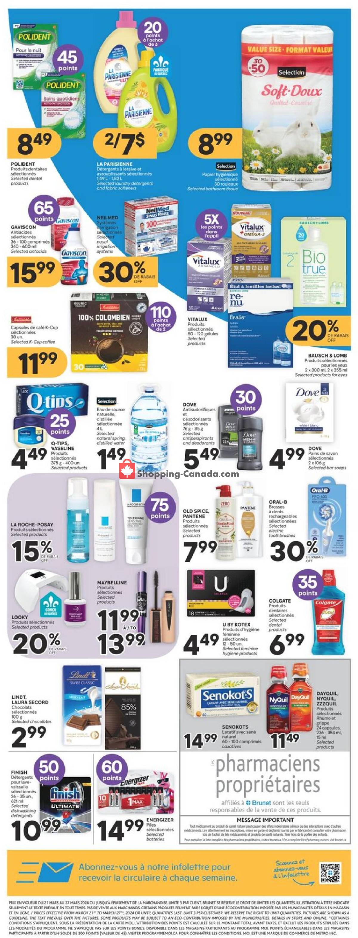 Brunet flyer from Thursday March 21, 2024 to Wednesday March 27, 2024 - page 9