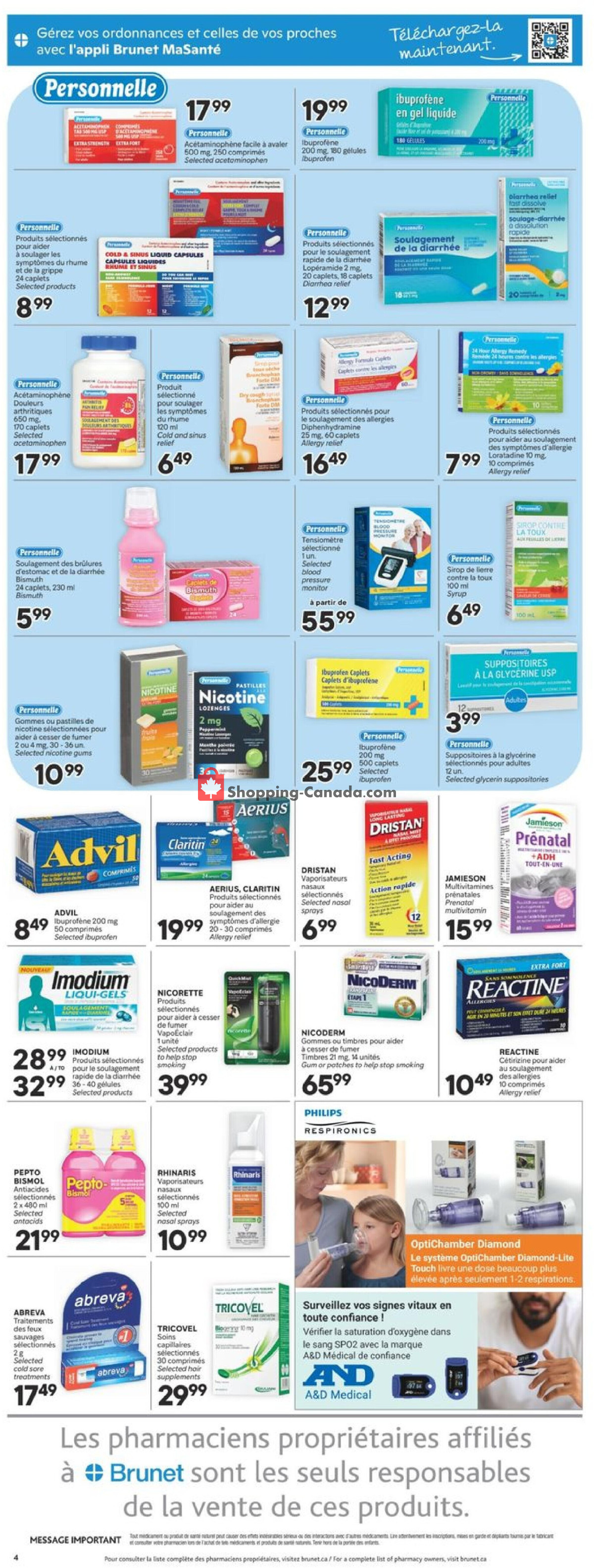 Brunet flyer from Thursday March 28, 2024 to Wednesday April 3, 2024 - page 4