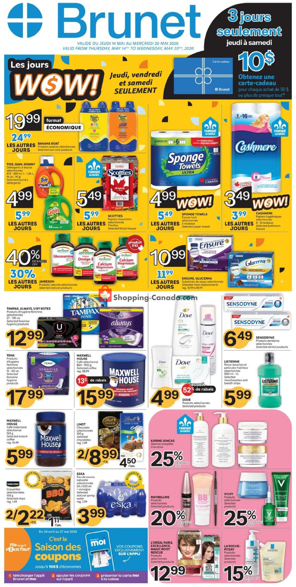 Brunet flyer from Thursday May 14, 2026 to Wednesday May 20, 2026 - page 1