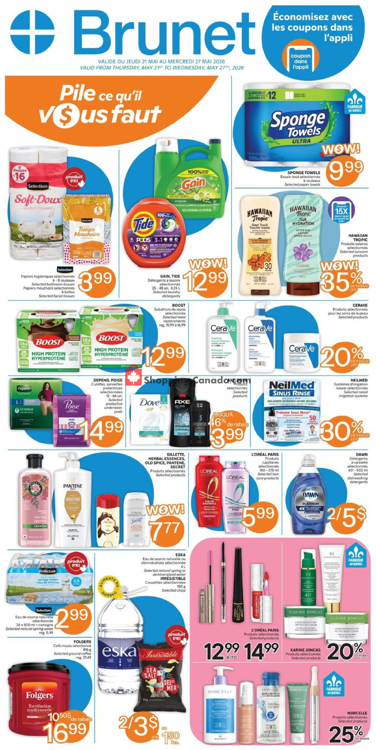 Brunet flyer from Thursday May 21, 2026 to Wednesday May 27, 2026 - page 1