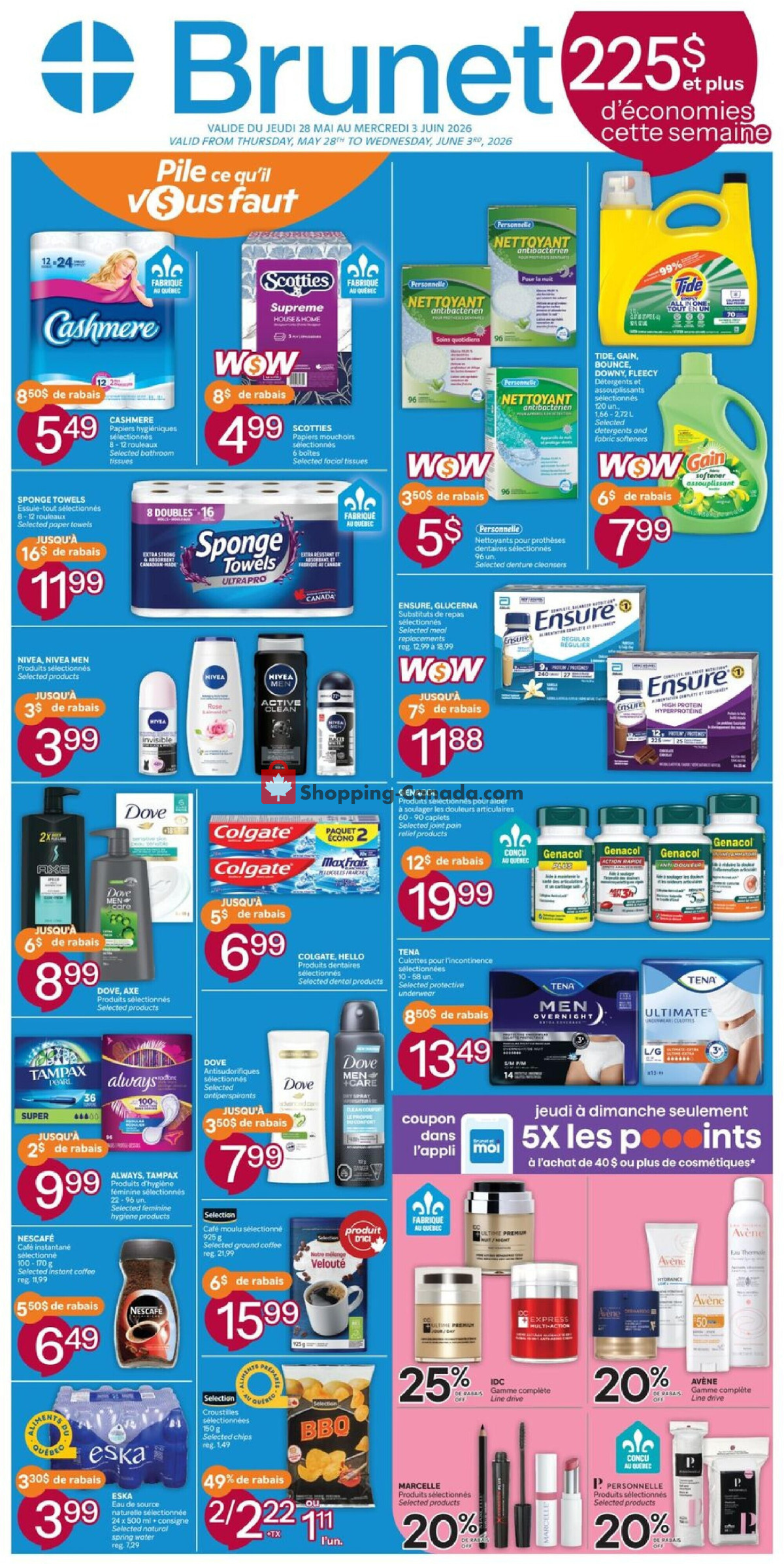 Brunet flyer from Thursday May 28, 2026 to Wednesday June 3, 2026 - page 1