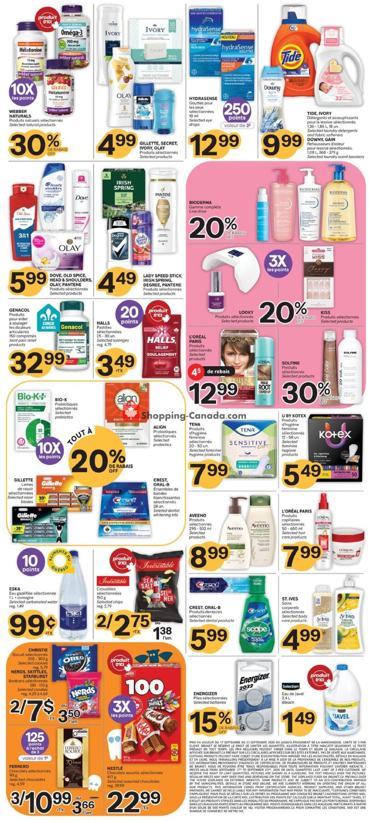 Brunet flyer from Thursday September 17, 2026 to Wednesday September 23, 2026 - page 8