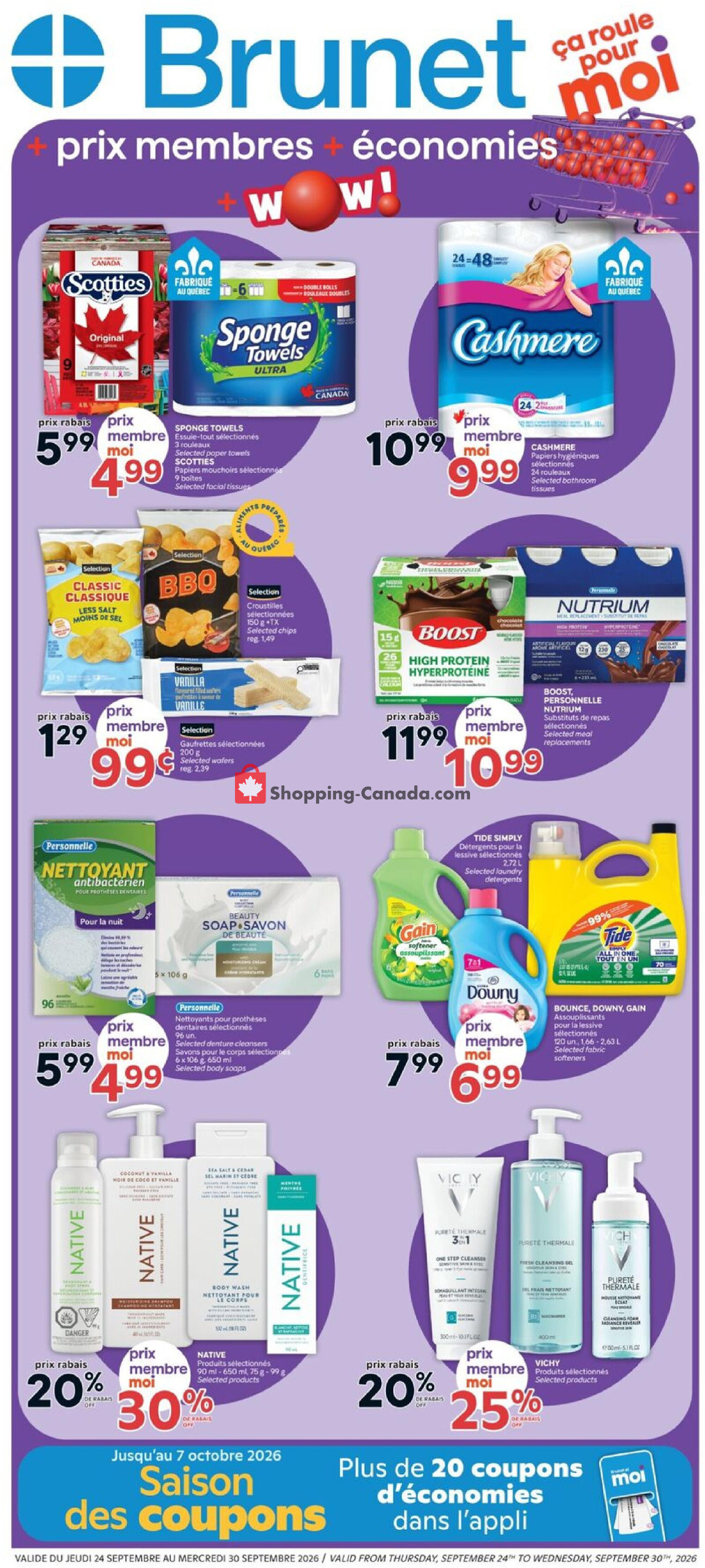 Brunet flyer from Thursday September 24, 2026 to Wednesday September 30, 2026 - page 1