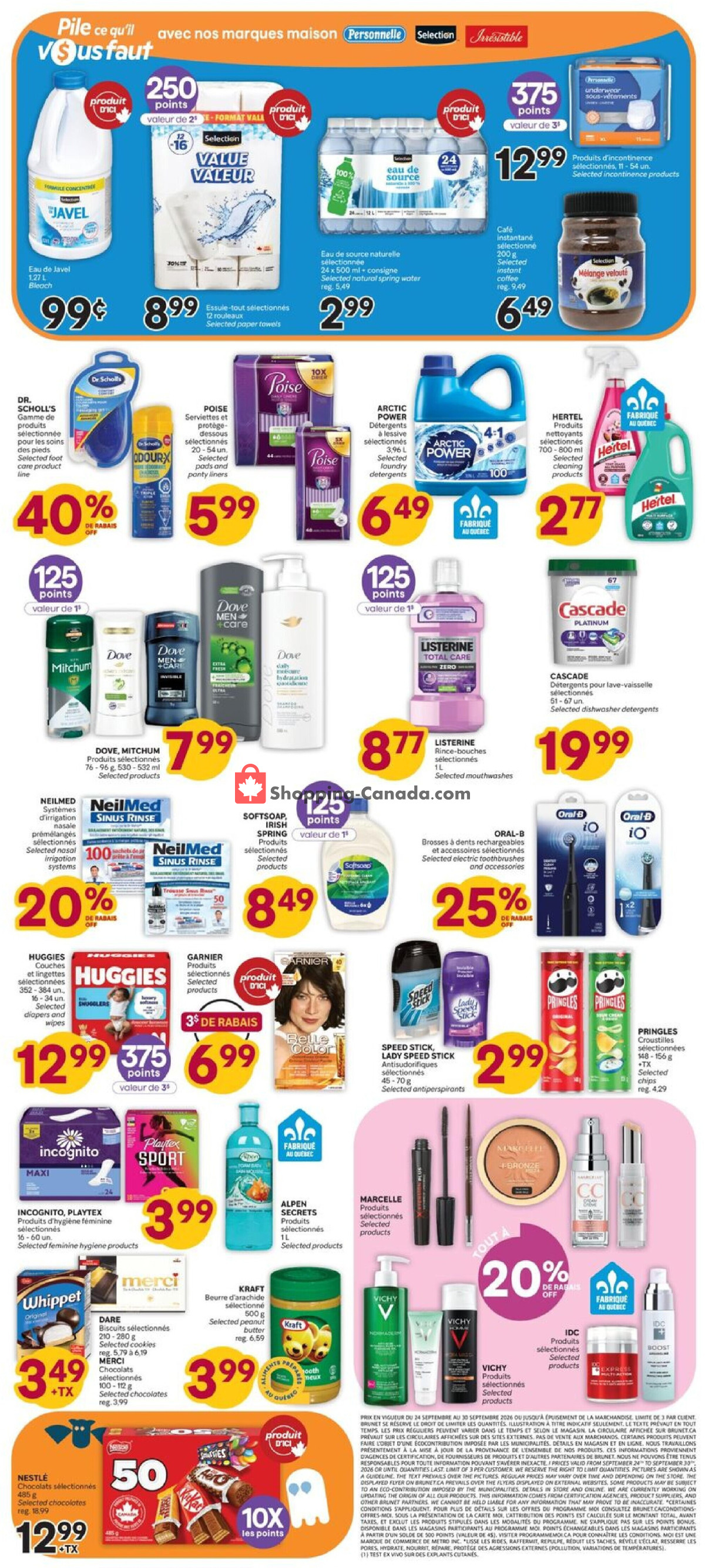 Brunet flyer from Thursday September 24, 2026 to Wednesday September 30, 2026 - page 9