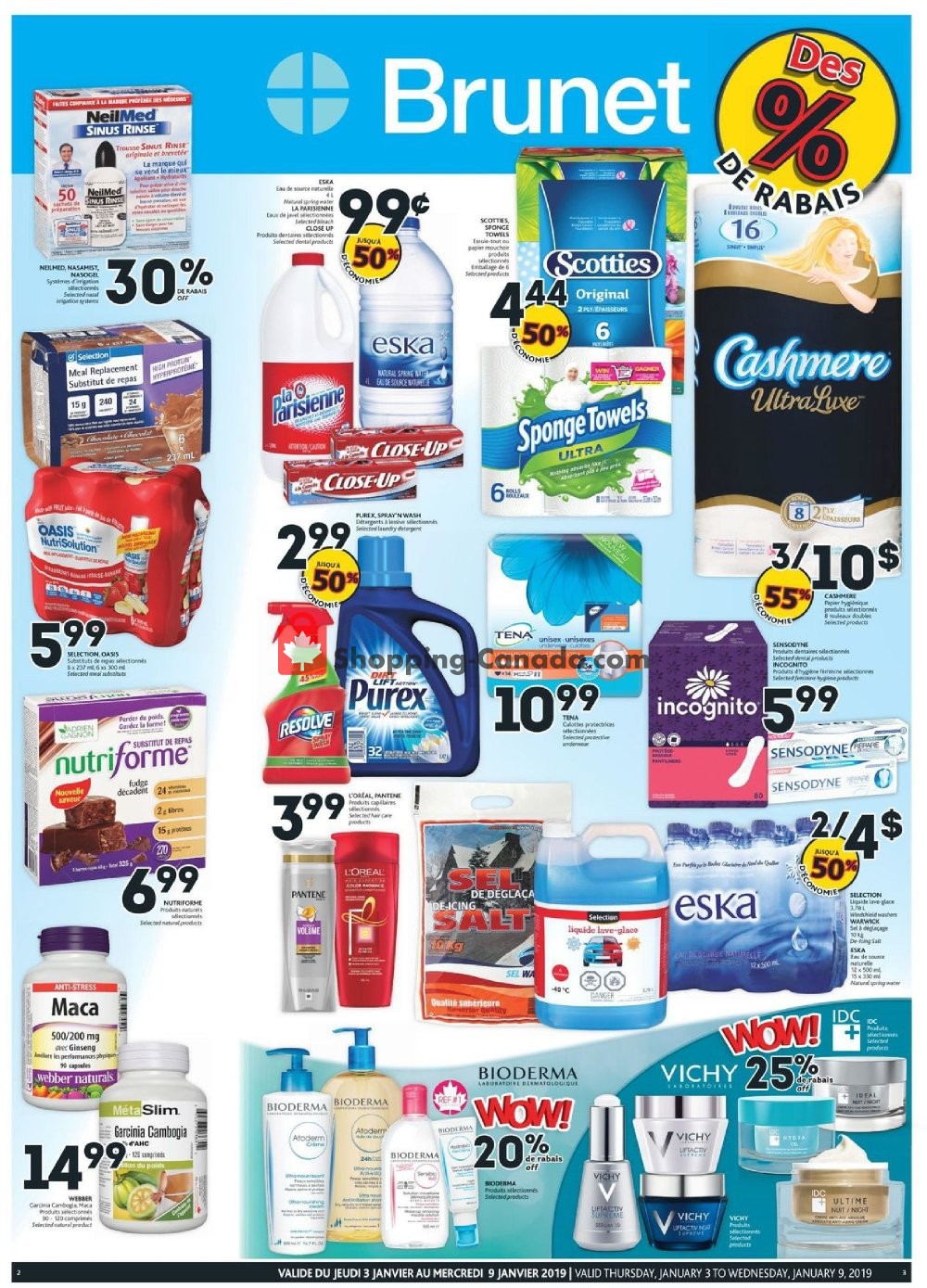 Brunet flyer from Thursday January 3, 2019 to Wednesday January 9, 2019 - page 1