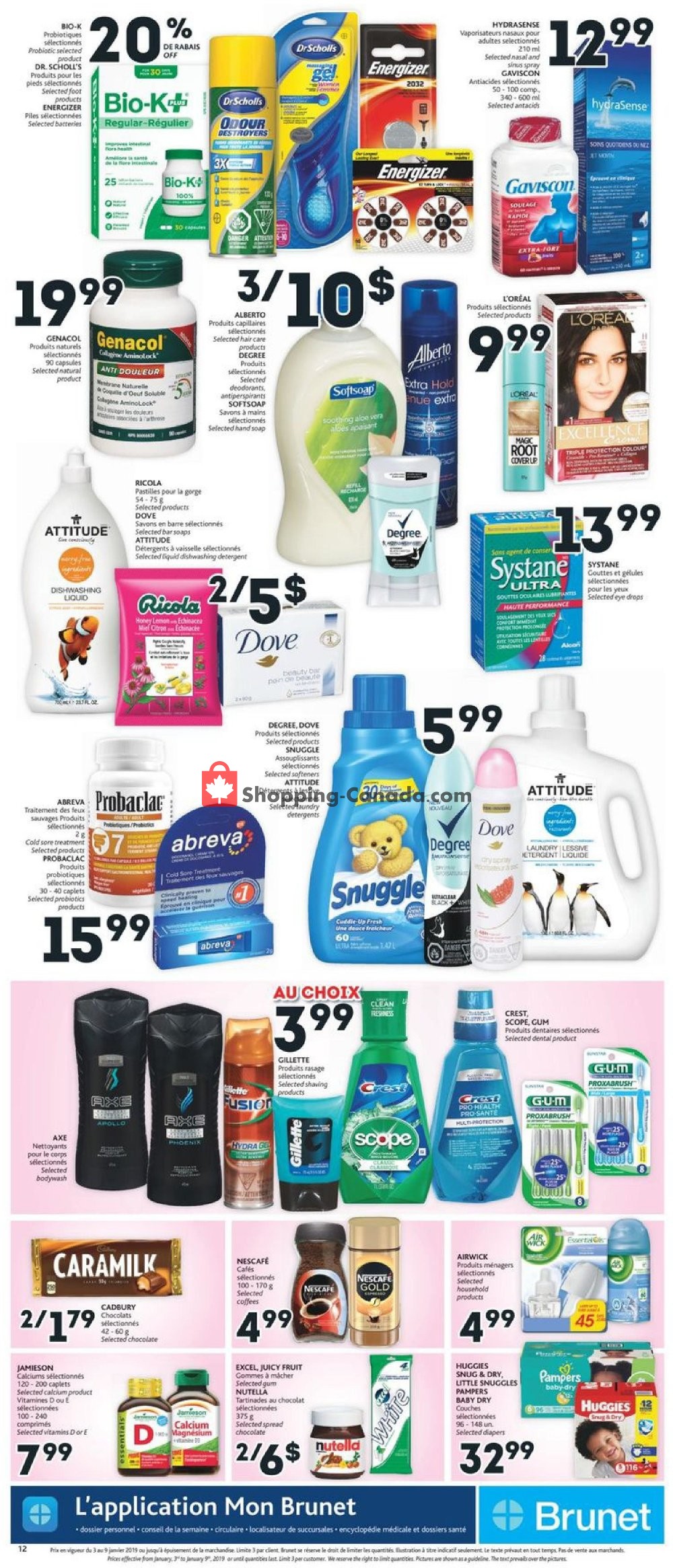 Brunet flyer from Thursday January 3, 2019 to Wednesday January 9, 2019 - page 11