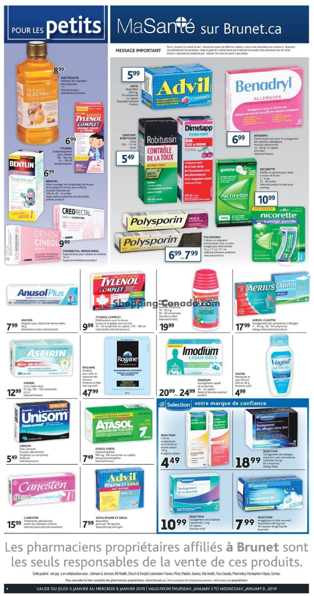 Brunet flyer from Thursday January 3, 2019 to Wednesday January 9, 2019 - page 3