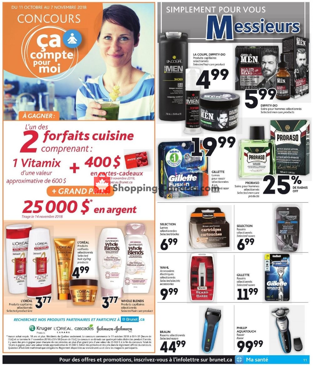 Brunet flyer from Thursday October 18, 2018 to Wednesday October 24, 2018 - page 11