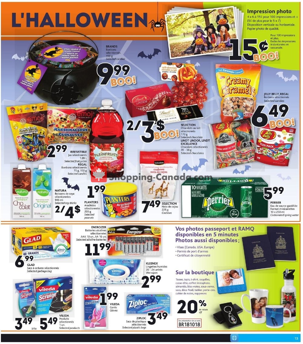 Brunet flyer from Thursday October 18, 2018 to Wednesday October 24, 2018 - page 13