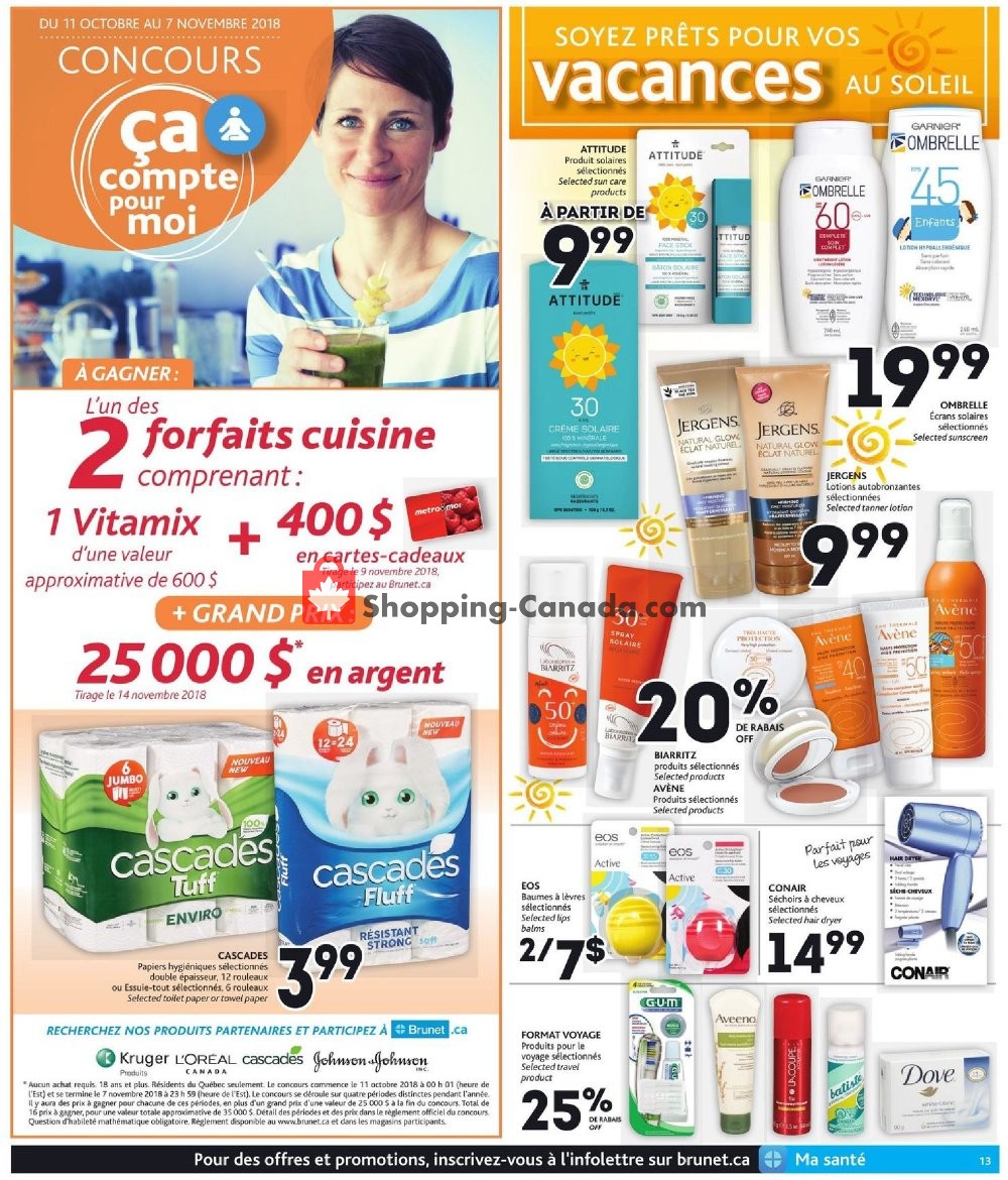 Brunet flyer from Thursday October 25, 2018 to Wednesday October 31, 2018 - page 13