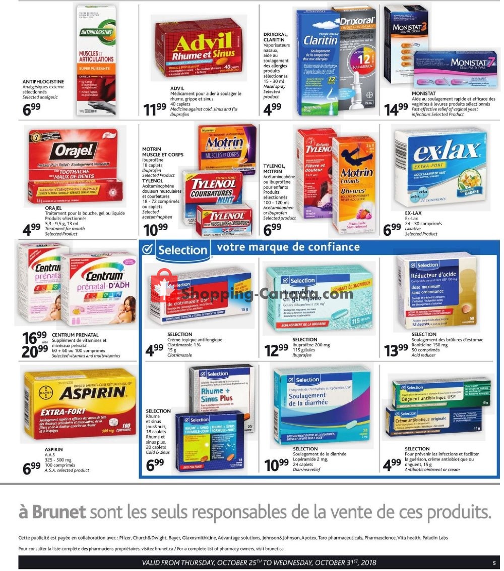 Brunet flyer from Thursday October 25, 2018 to Wednesday October 31, 2018 - page 5