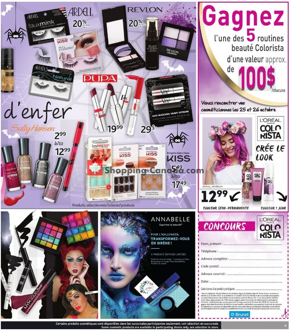 Brunet flyer from Thursday October 25, 2018 to Wednesday October 31, 2018 - page 9