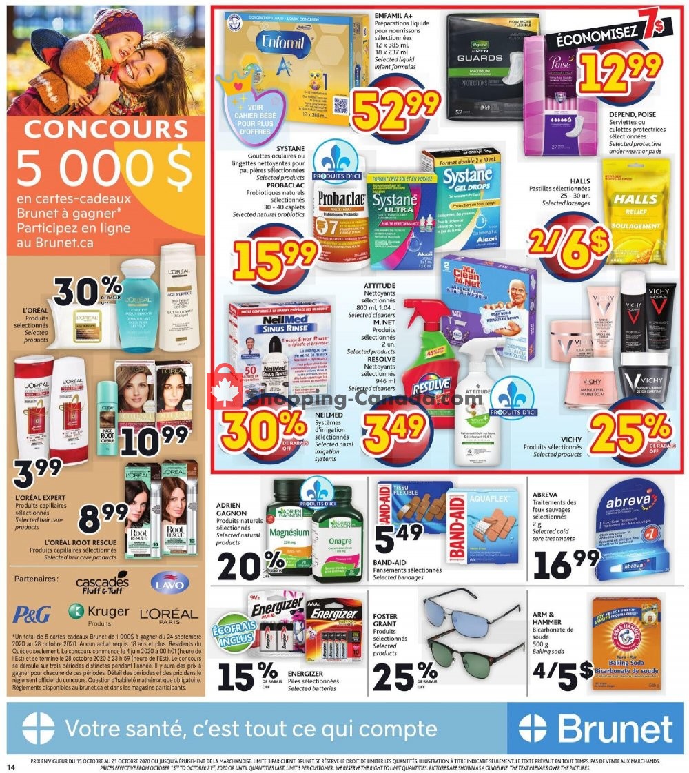 Brunet flyer from Thursday October 15, 2020 to Wednesday October 21, 2020 - page 14