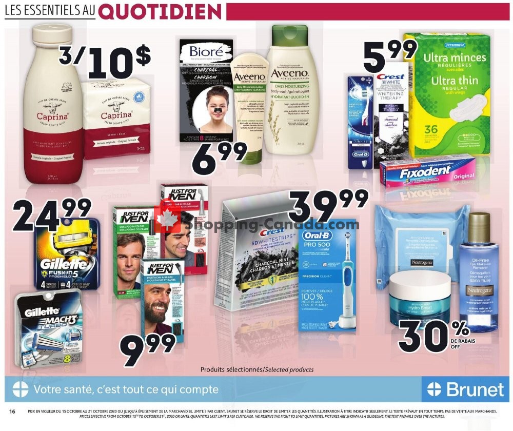 Brunet flyer from Thursday October 15, 2020 to Wednesday October 21, 2020 - page 16