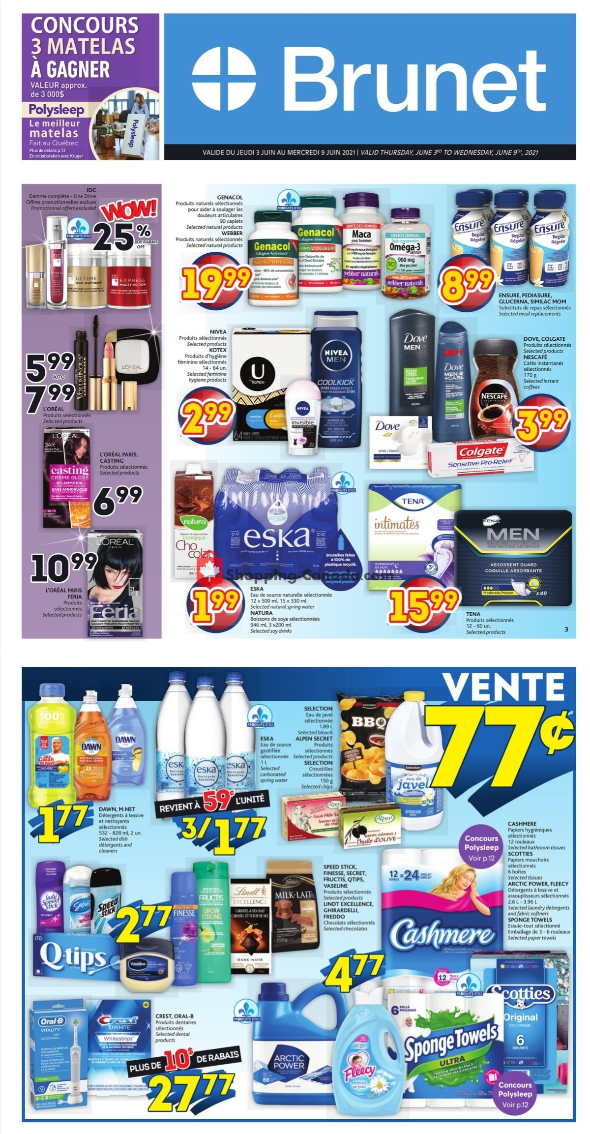Brunet flyer from Thursday June 3, 2021 to Wednesday June 9, 2021 - page 1