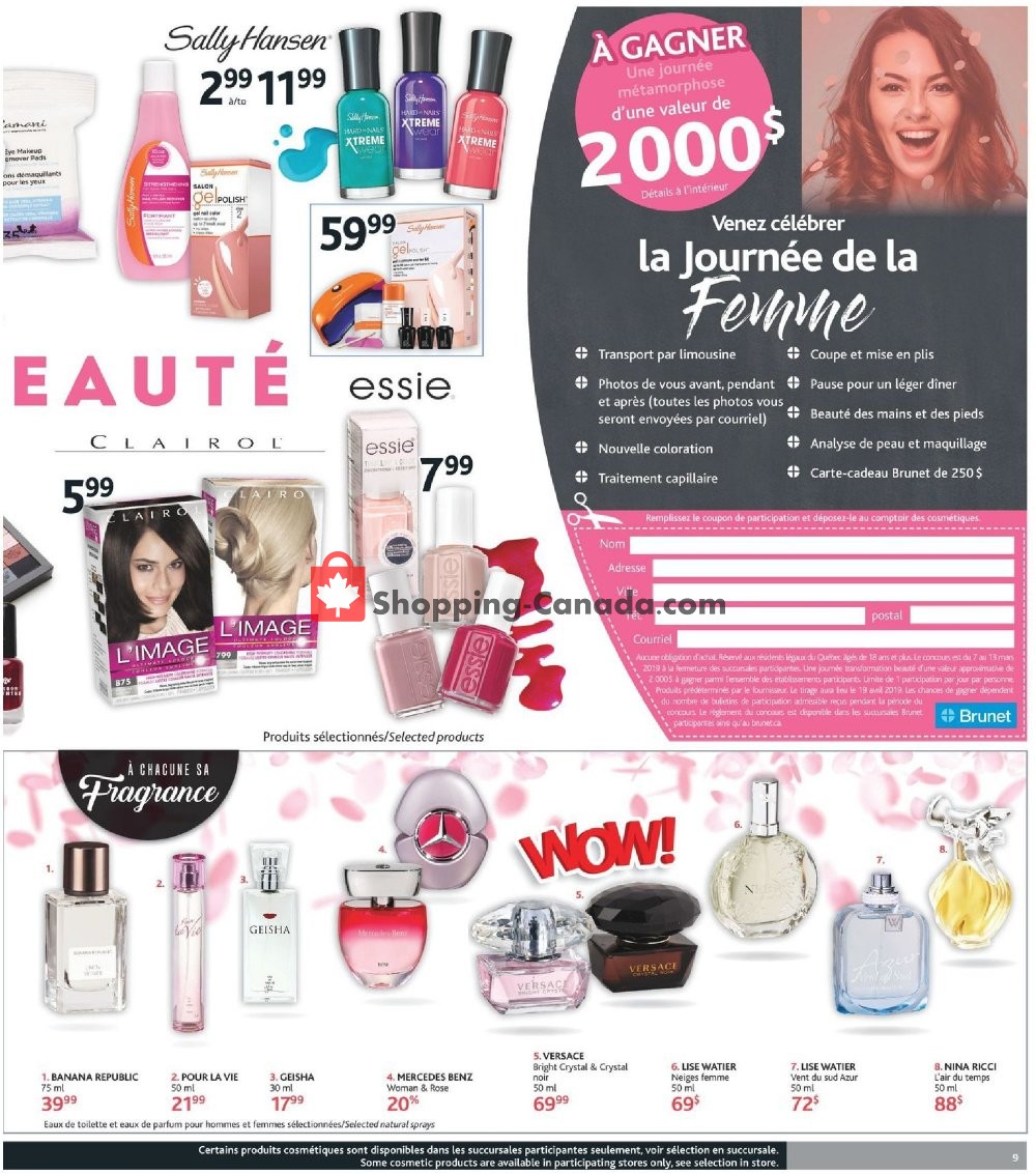 Brunet flyer from Thursday March 7, 2019 to Wednesday March 13, 2019 - page 9