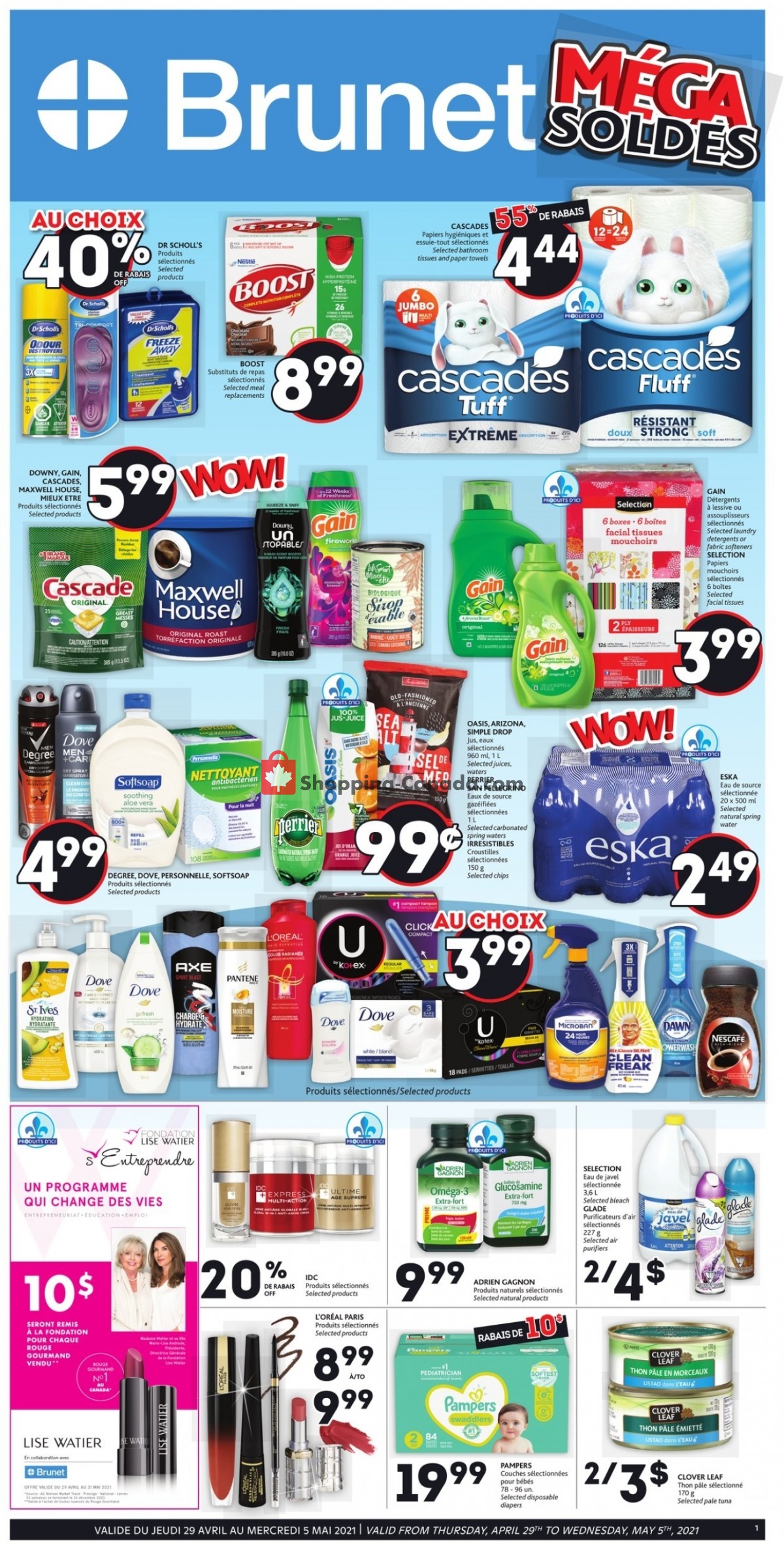 Brunet flyer from Thursday April 29, 2021 to Wednesday May 5, 2021 - page 1