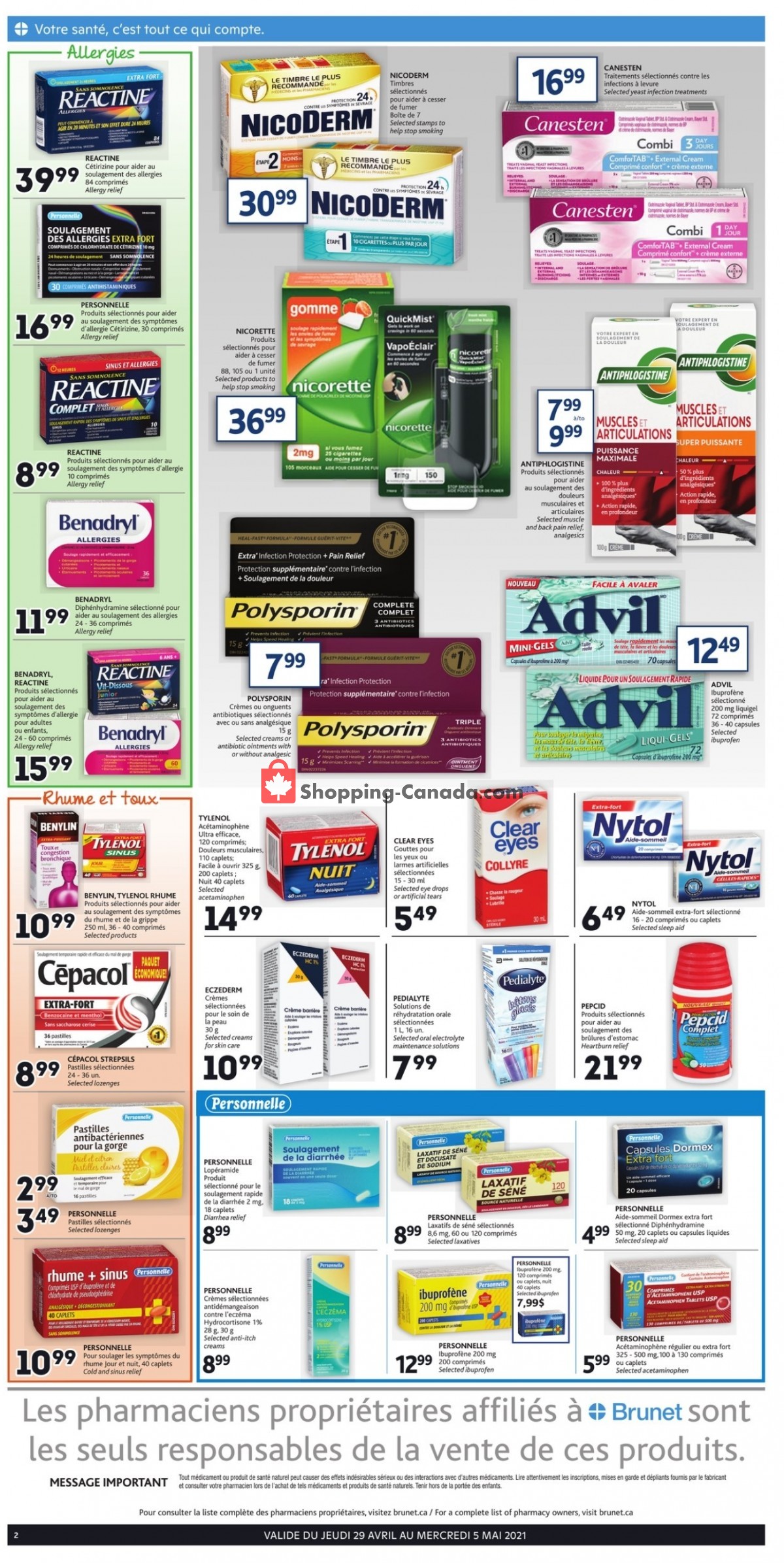 Brunet flyer from Thursday April 29, 2021 to Wednesday May 5, 2021 - page 3
