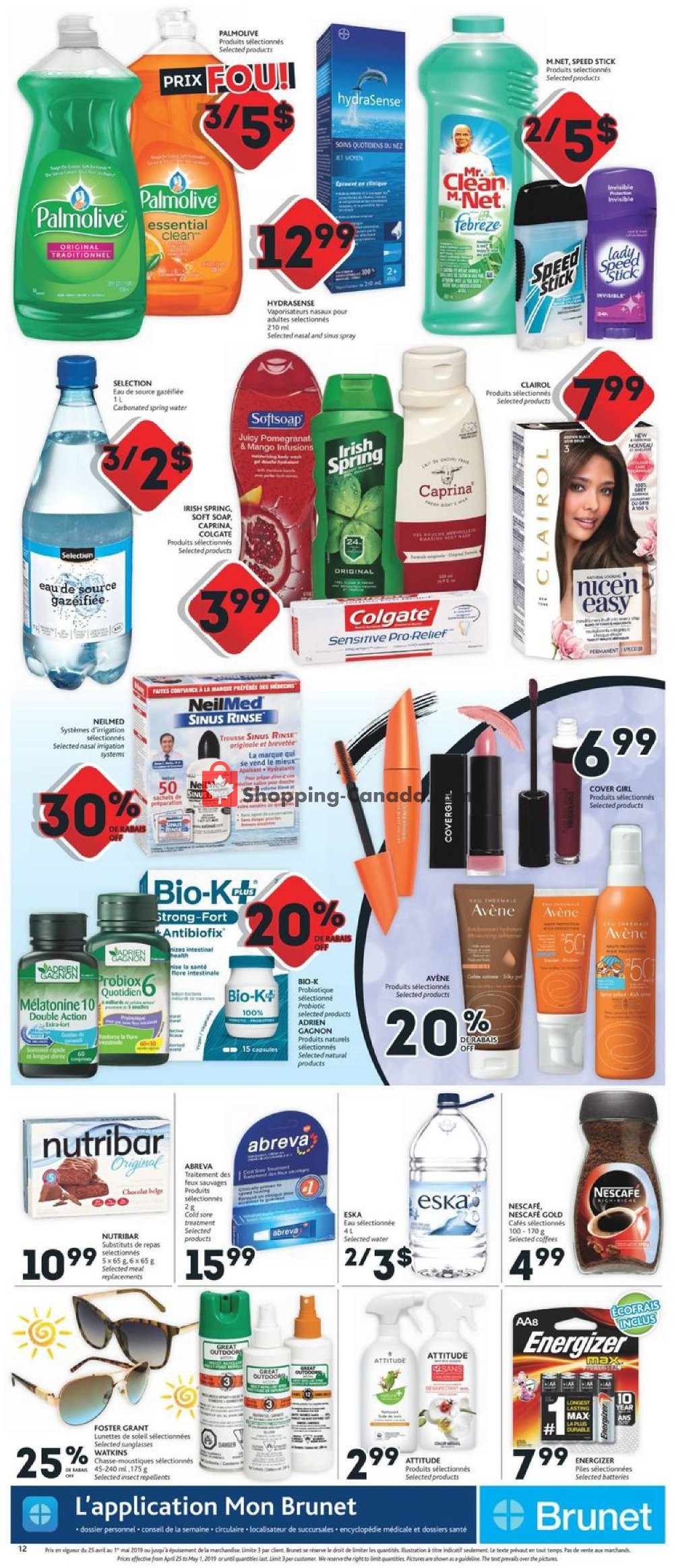 Brunet flyer from Thursday April 25, 2019 to Wednesday May 1, 2019 - page 12