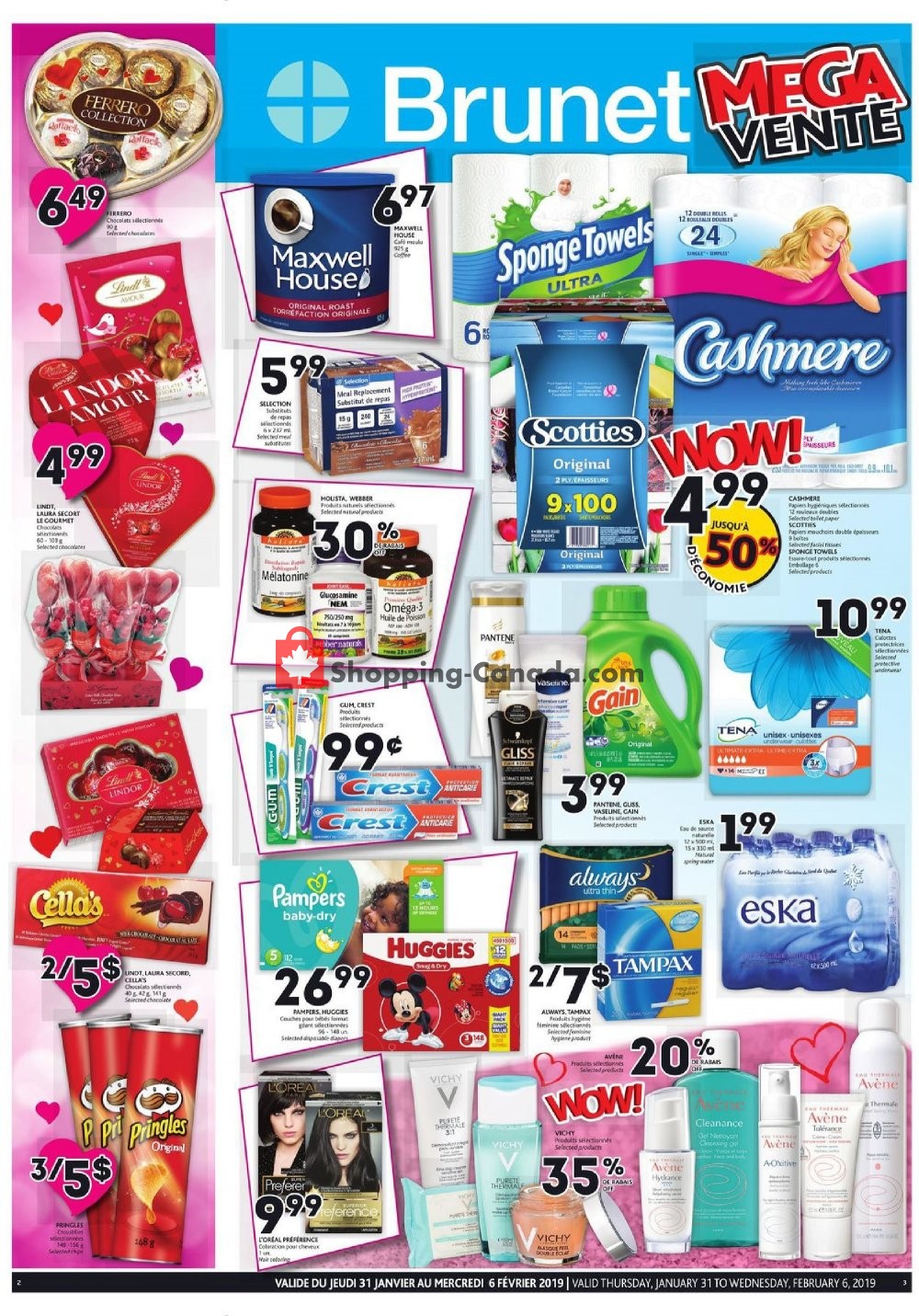 Brunet flyer from Thursday January 31, 2019 to Wednesday February 6, 2019 - page 1